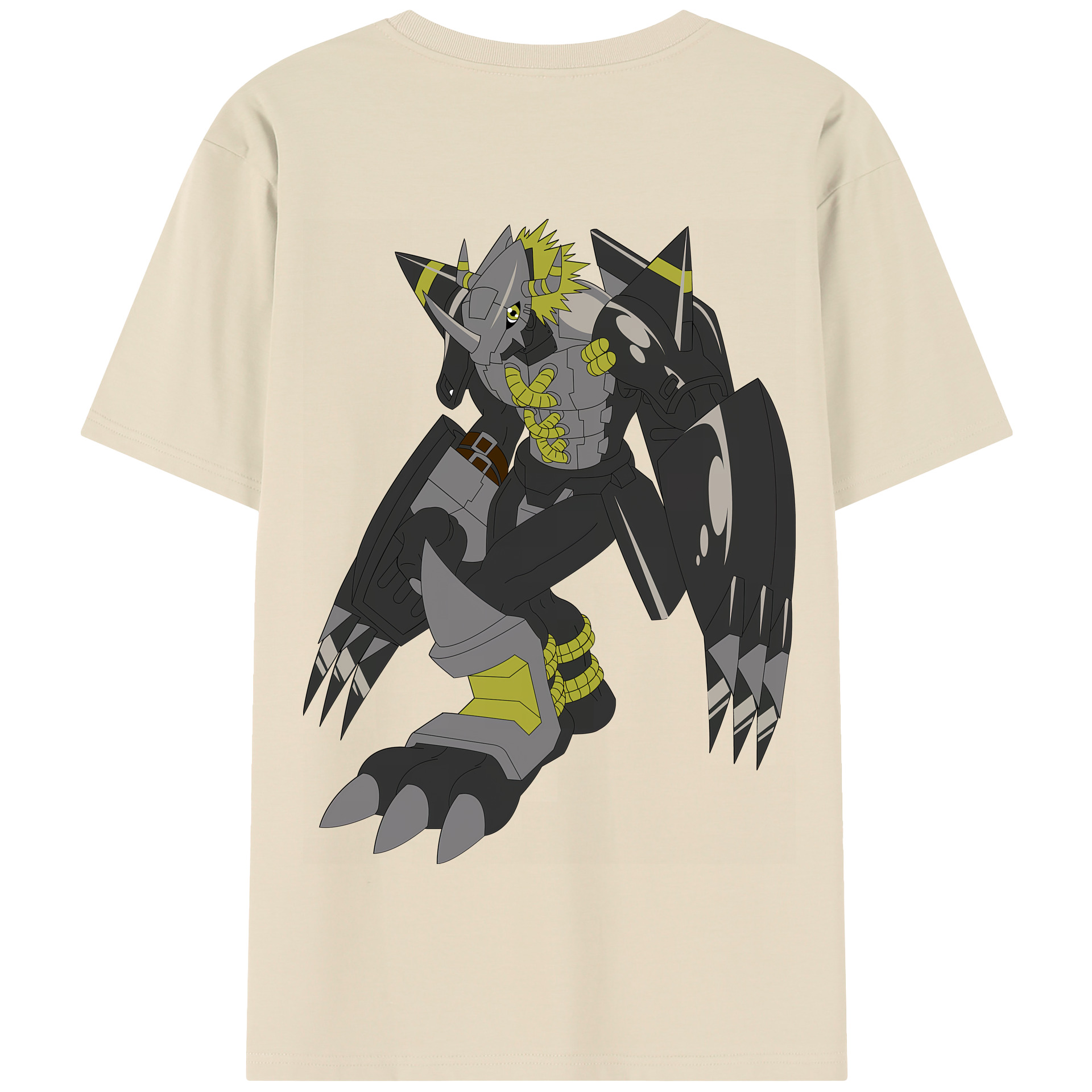 （画像用） Digimon デジタルモンスター/デジモン 綿100％半袖Tシャツ（背面プリント）