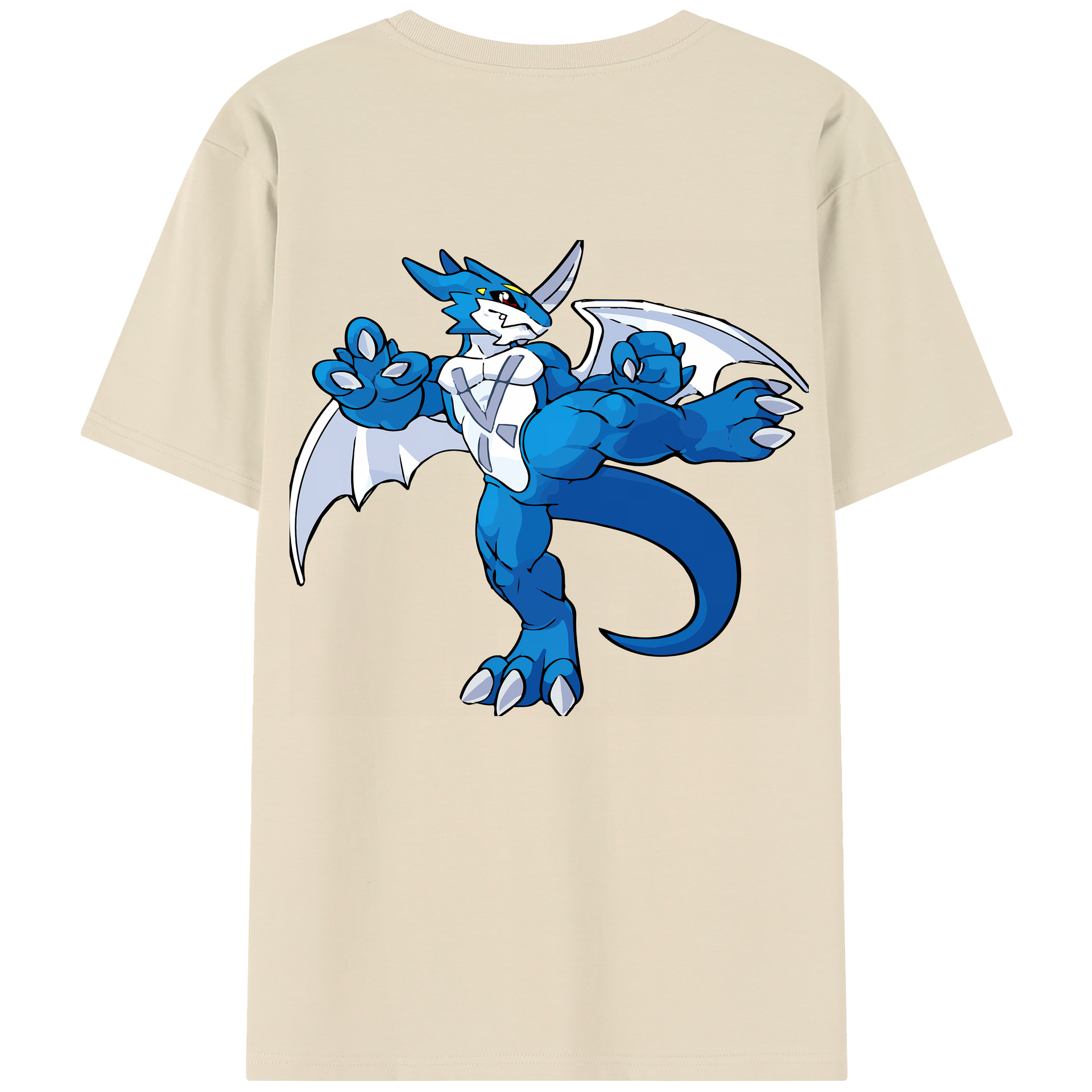 （画像用） Digimon デジタルモンスター/デジモン 綿100％半袖Tシャツ（背面プリント）