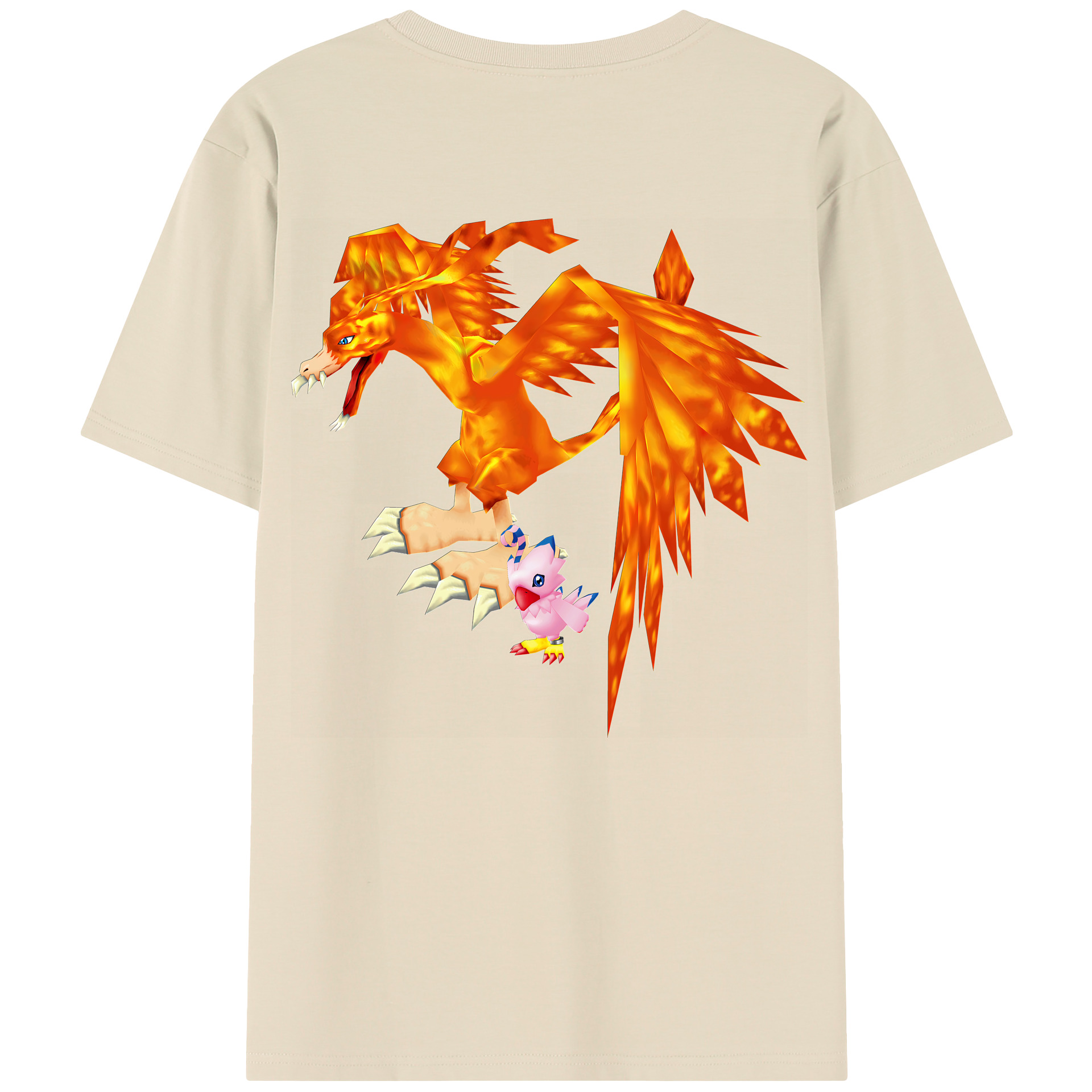 （画像用） Digimon デジタルモンスター/デジモン 綿100％半袖Tシャツ（背面プリント）