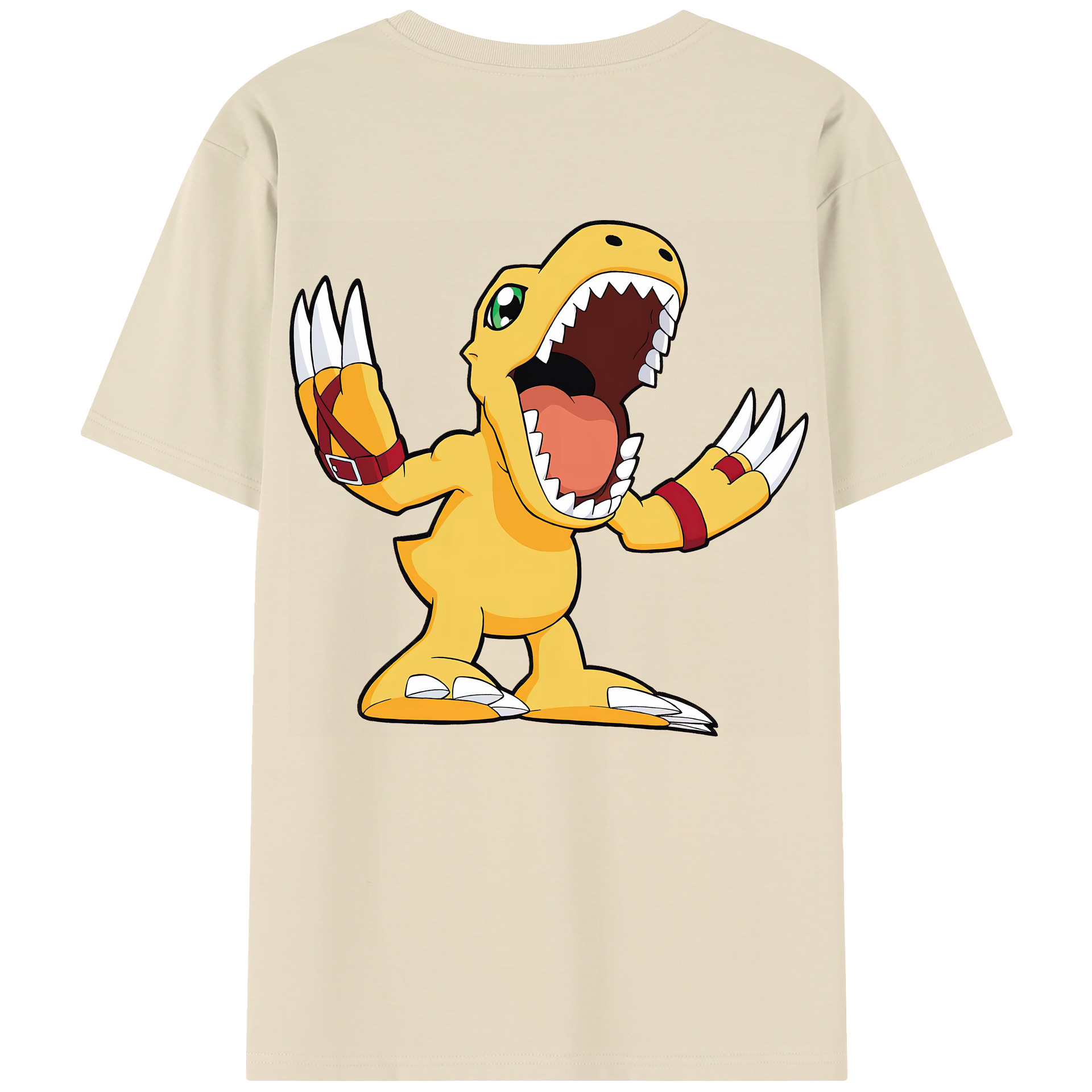 （画像用） Digimon デジタルモンスター/デジモン 綿100％半袖Tシャツ（背面プリント）