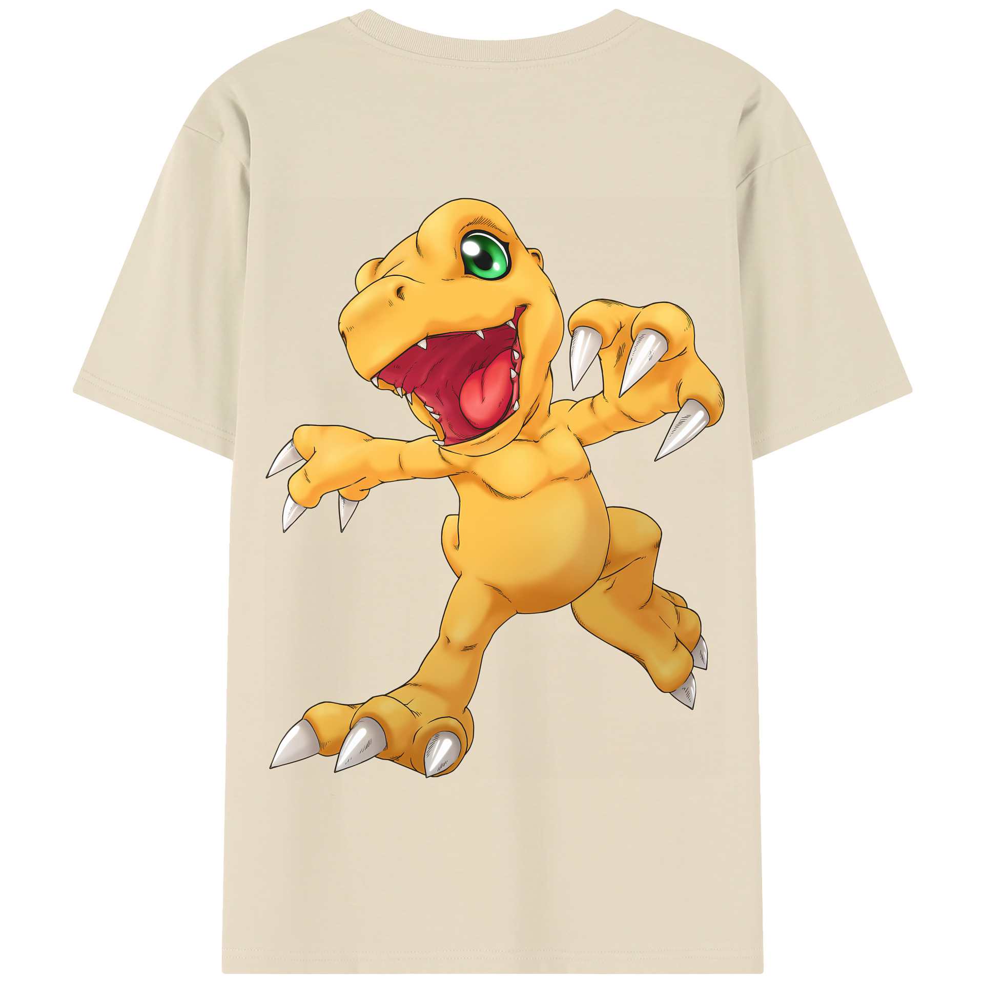 （画像用） Digimon デジタルモンスター/デジモン 綿100％半袖Tシャツ（背面プリント）