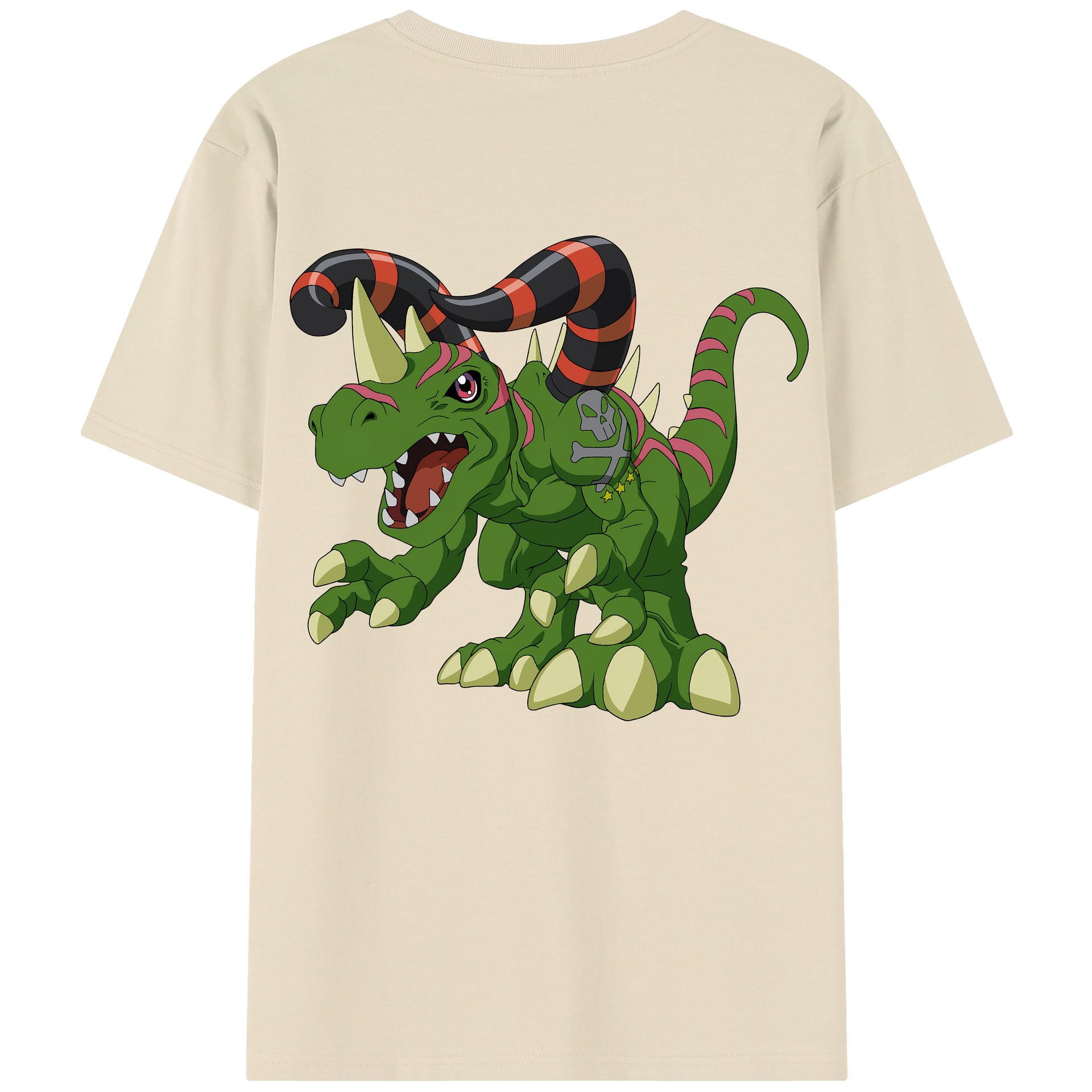 （画像用） Digimon デジタルモンスター/デジモン 綿100％半袖Tシャツ（背面プリント）