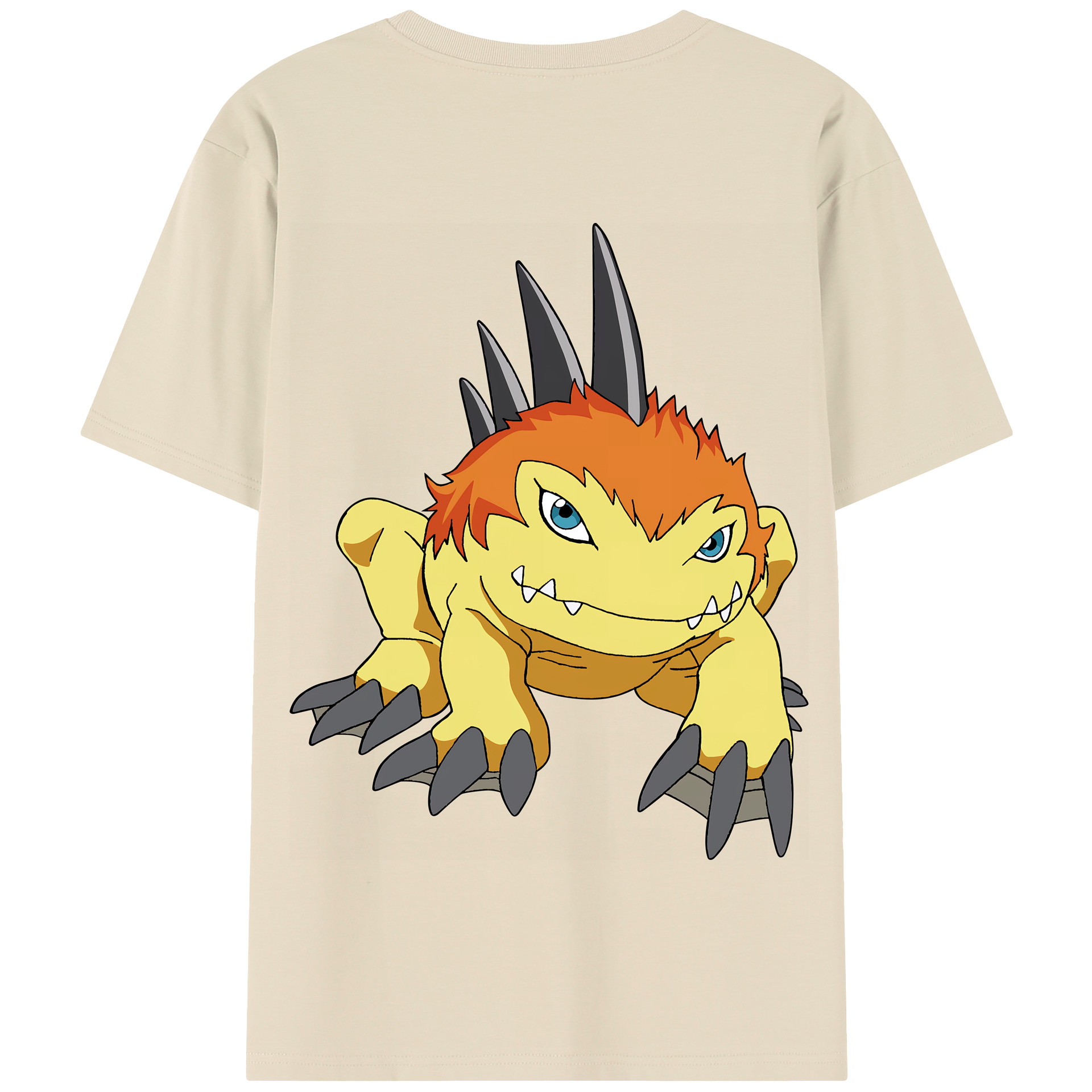 （画像用） Digimon デジタルモンスター/デジモン 綿100％半袖Tシャツ（背面プリント）
