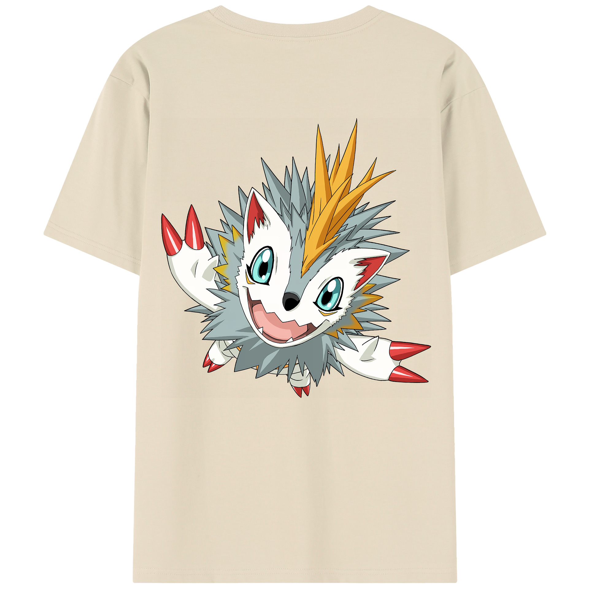 （画像用） Digimon デジタルモンスター/デジモン 綿100％半袖Tシャツ（背面プリント）