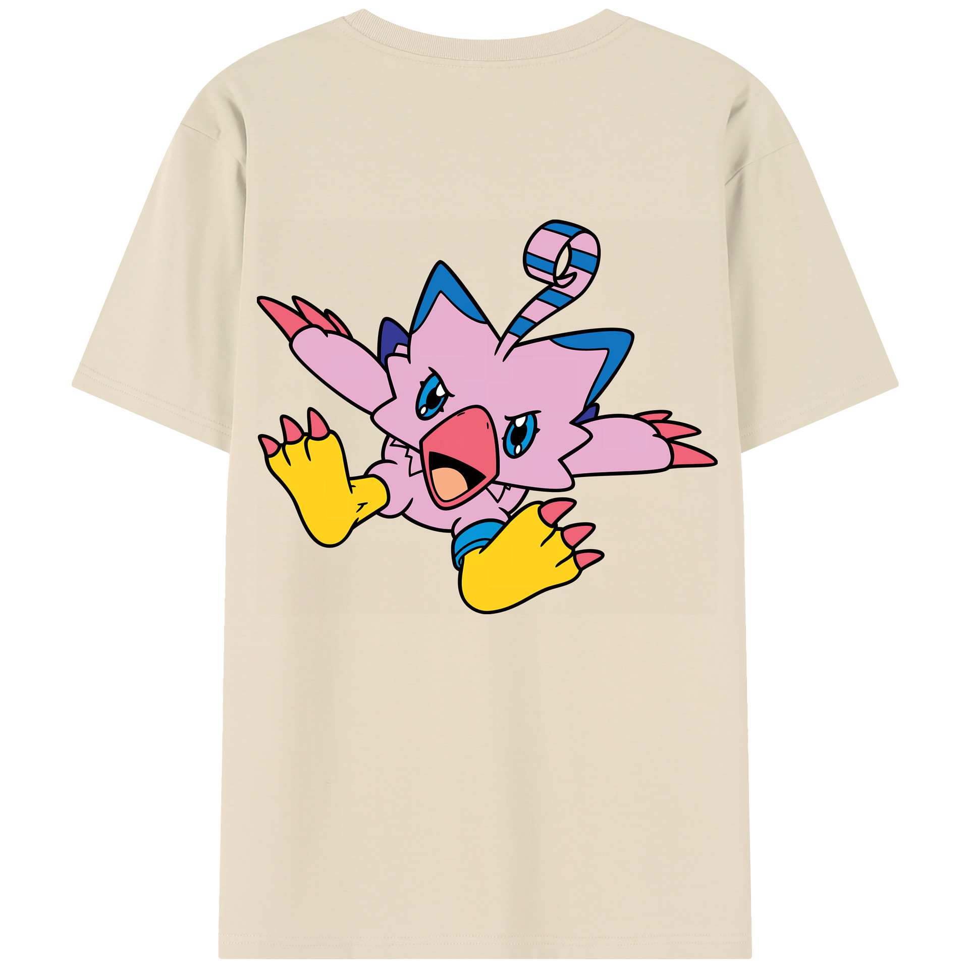 （画像用） Digimon デジタルモンスター/デジモン 綿100％半袖Tシャツ（背面プリント）