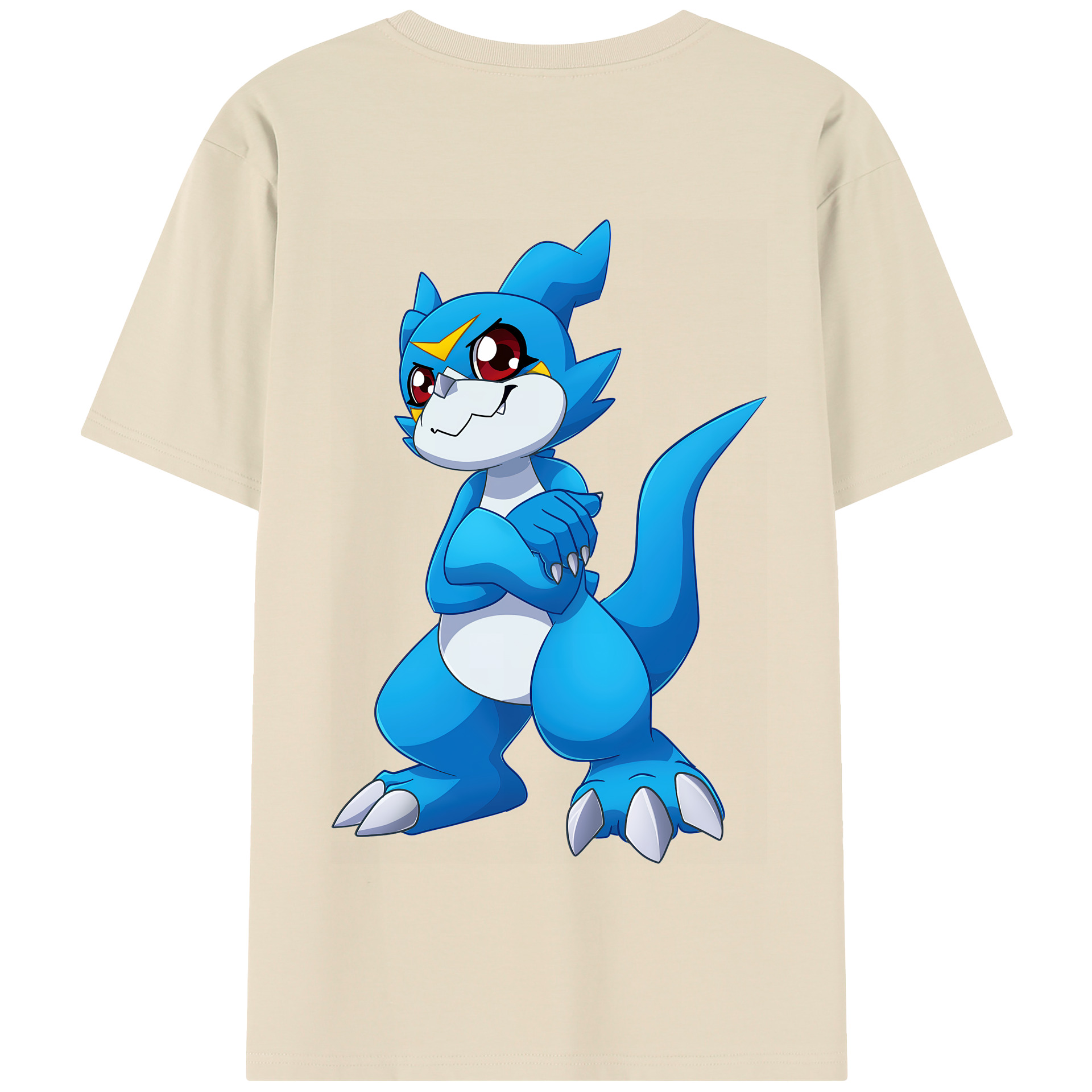 （画像用） Digimon デジタルモンスター/デジモン 綿100％半袖Tシャツ（背面プリント）