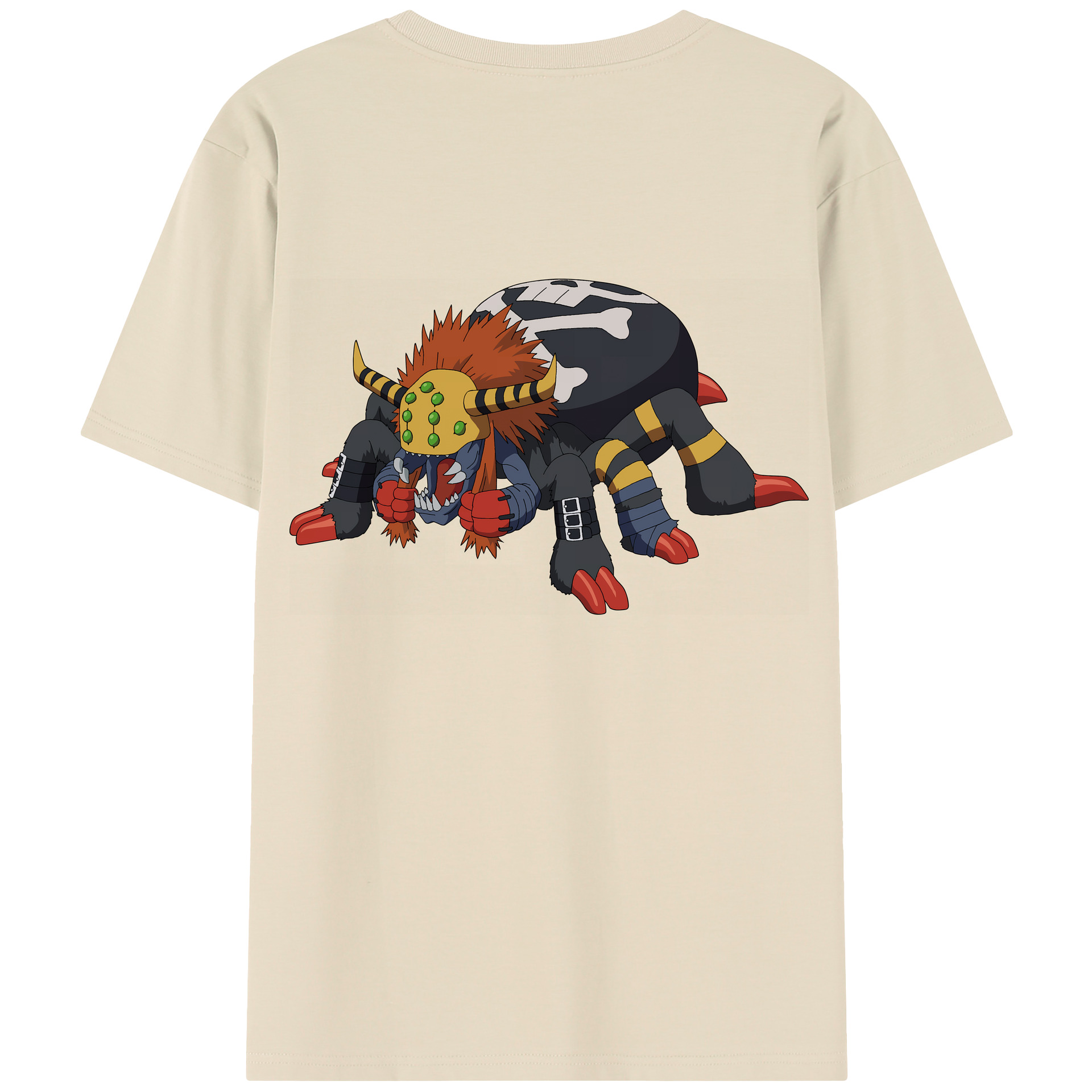 （画像用） Digimon デジタルモンスター/デジモン 綿100％半袖Tシャツ（背面プリント）