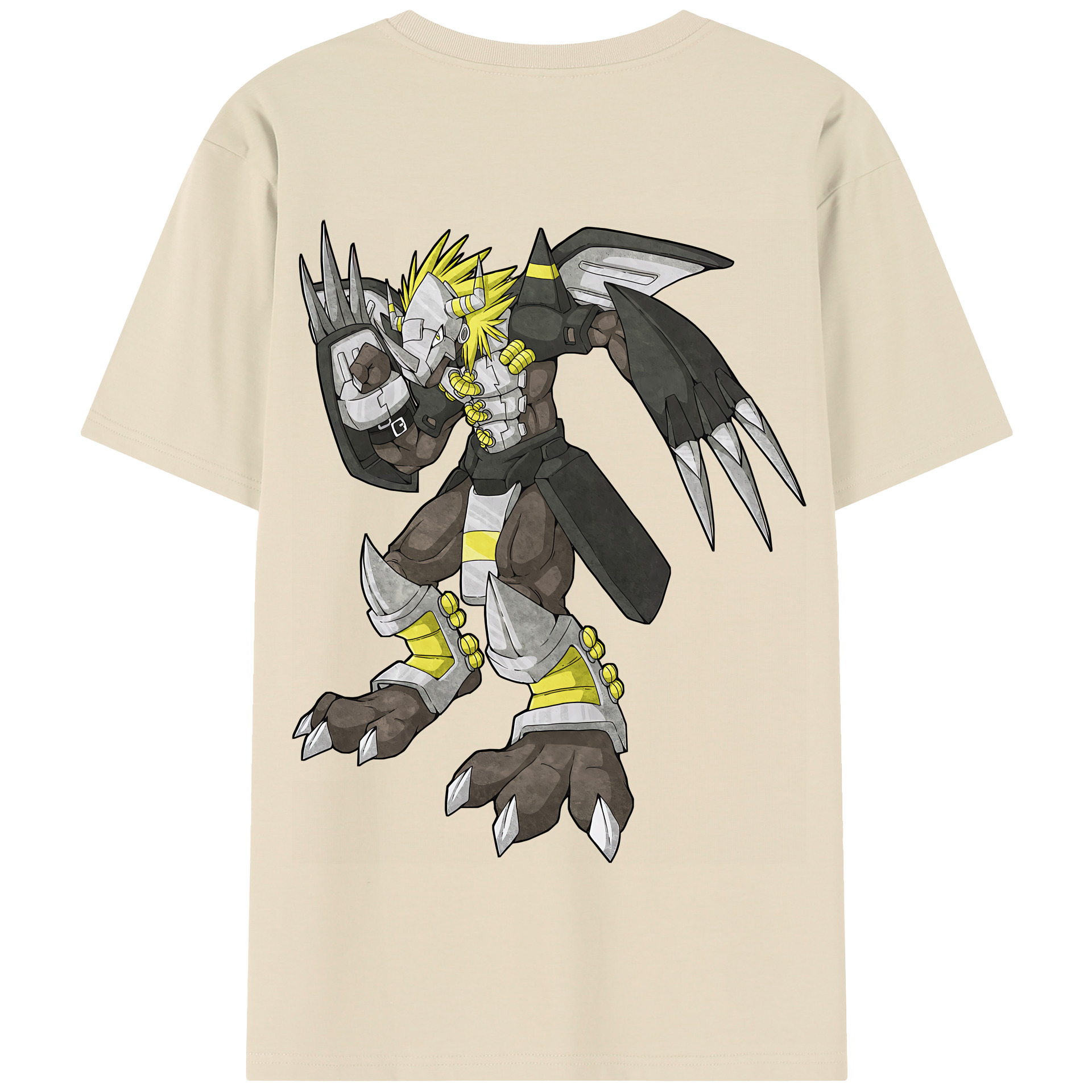 （画像用） Digimon デジタルモンスター/デジモン 綿100％半袖Tシャツ（背面プリント）