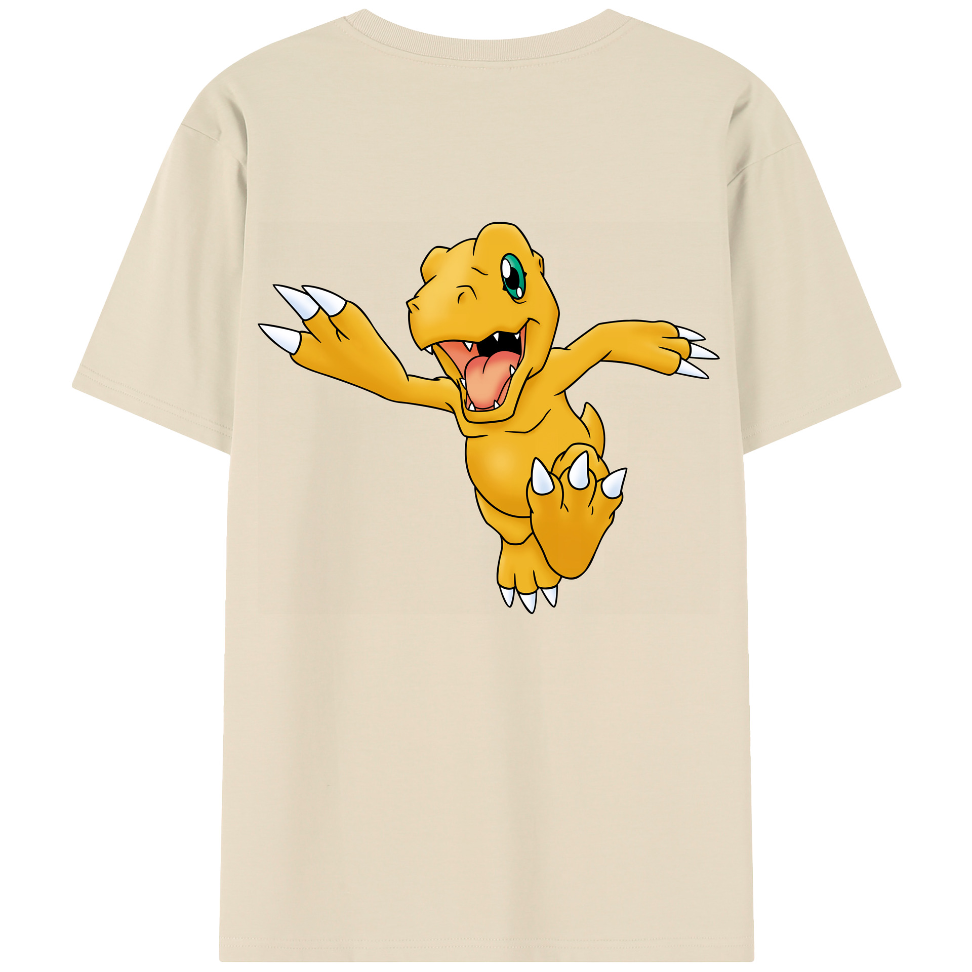 （画像用） Digimon デジタルモンスター/デジモン 綿100％半袖Tシャツ（背面プリント）