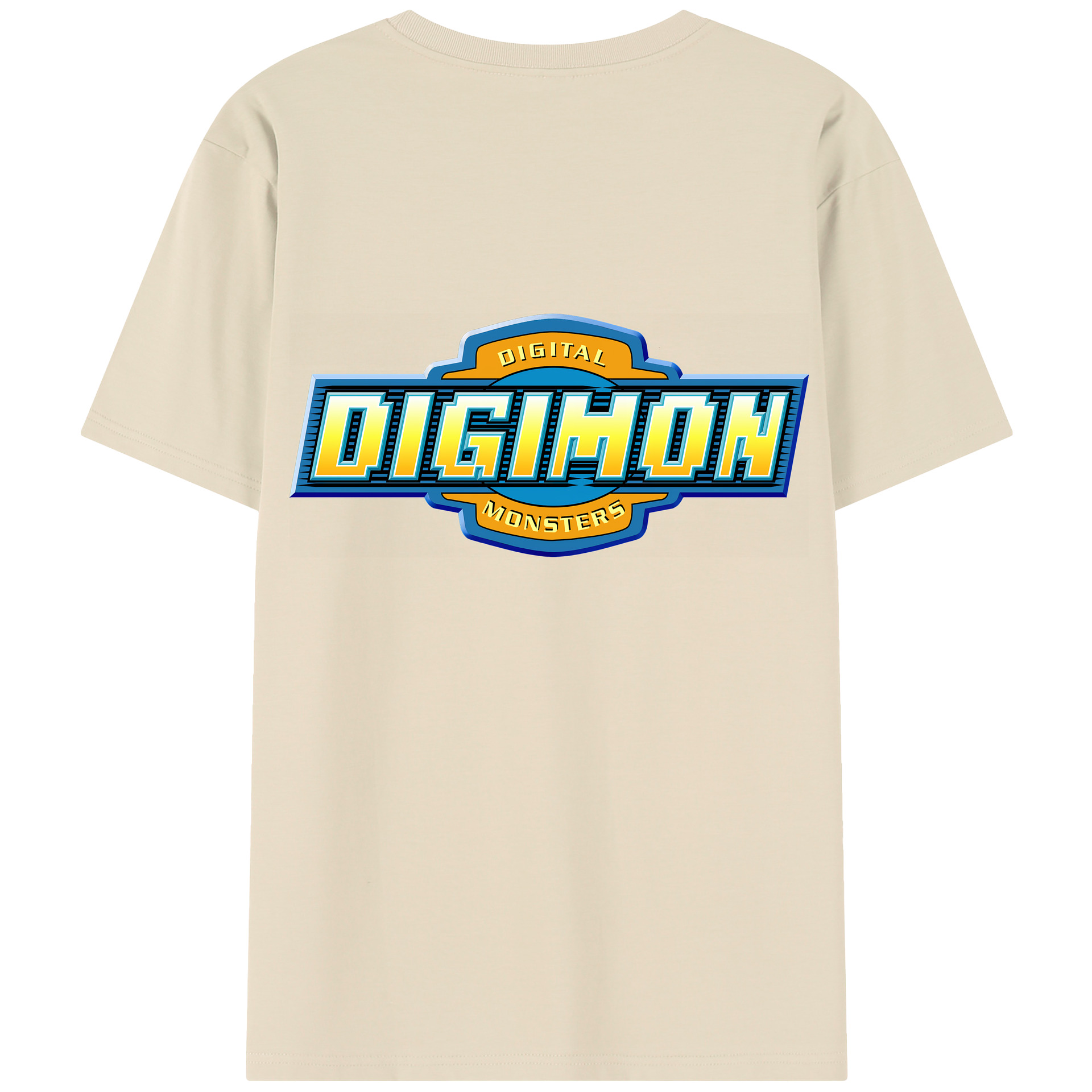 （画像用） Digimon デジタルモンスター/デジモン 綿100％半袖Tシャツ（背面プリント）