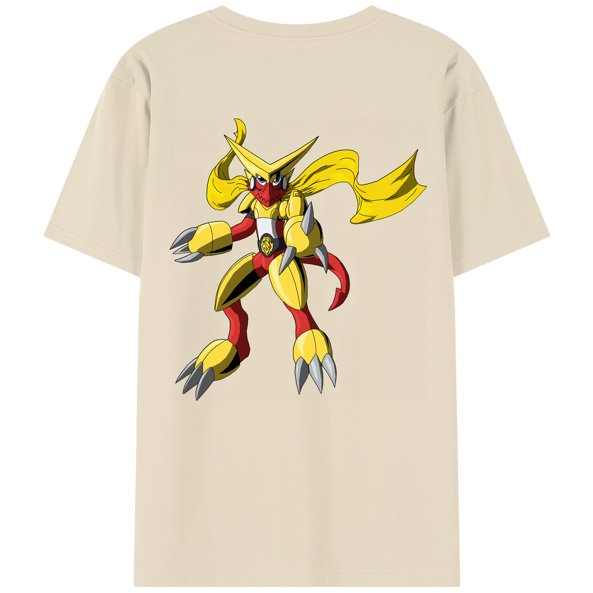 （画像用） Digimon デジタルモンスター/デジモン 綿100％半袖Tシャツ（背面プリント）
