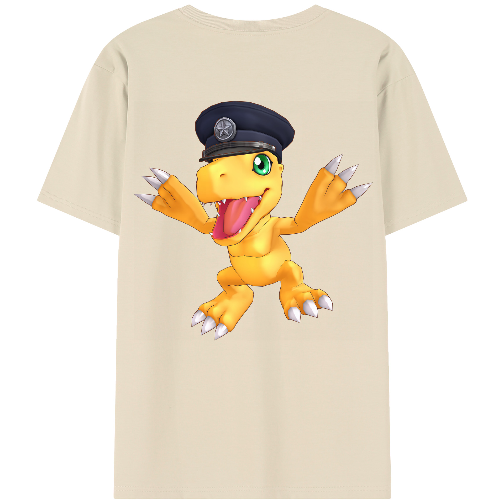 （画像用） Digimon デジタルモンスター/デジモン 綿100％半袖Tシャツ（背面プリント）
