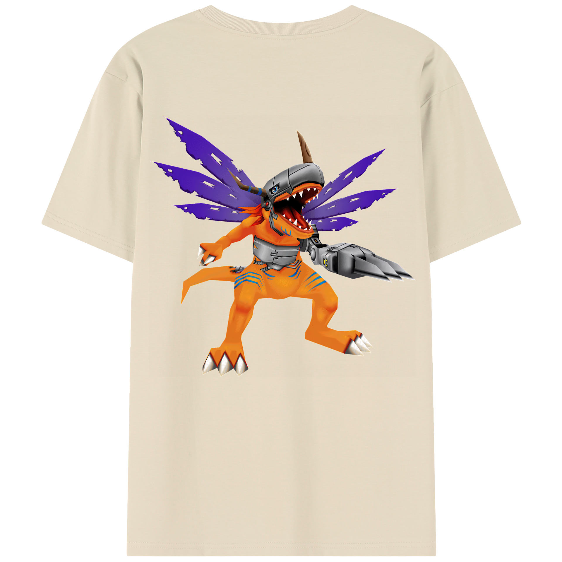 （画像用） Digimon デジタルモンスター/デジモン 綿100％半袖Tシャツ（背面プリント）