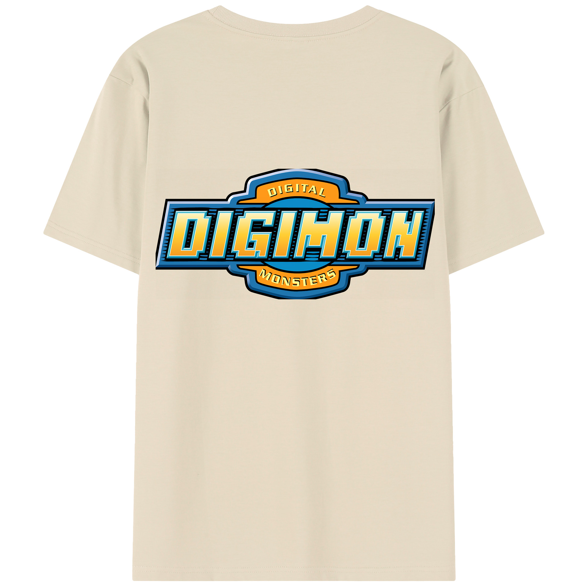 （画像用） Digimon デジタルモンスター/デジモン 綿100％半袖Tシャツ（背面プリント）