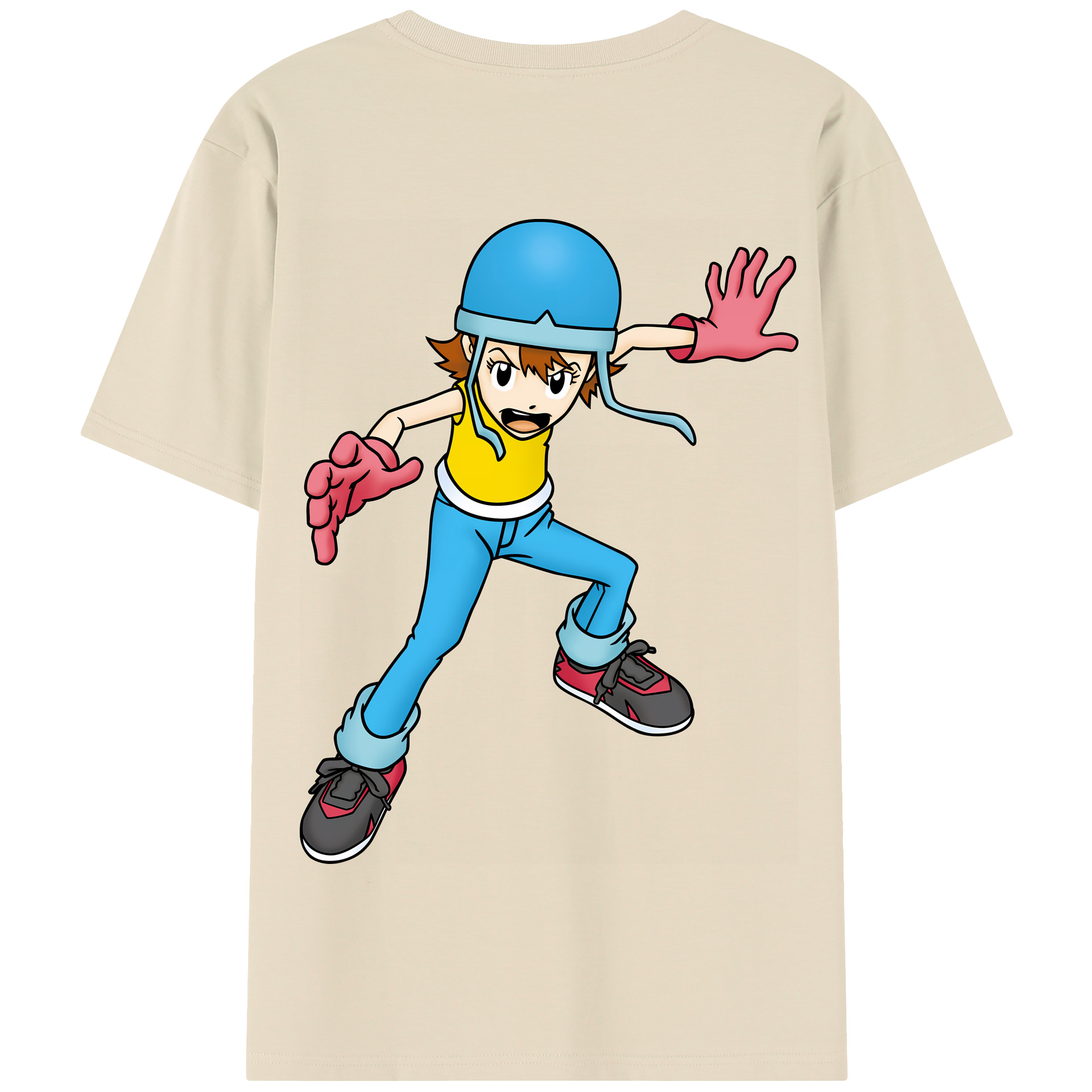 （画像用） Digimon デジタルモンスター/デジモン 綿100％半袖Tシャツ（背面プリント）