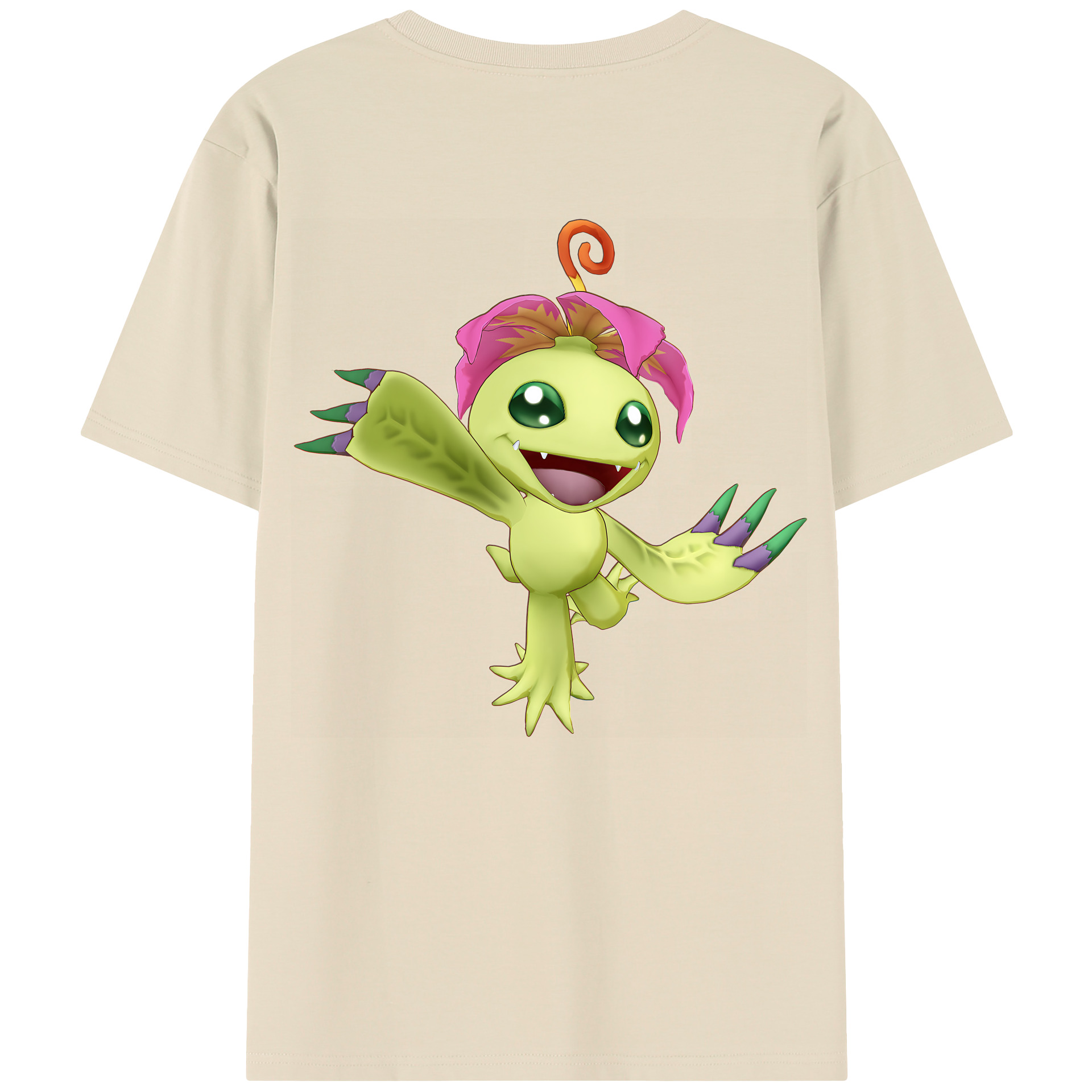 （画像用） Digimon デジタルモンスター/デジモン 綿100％半袖Tシャツ（背面プリント）