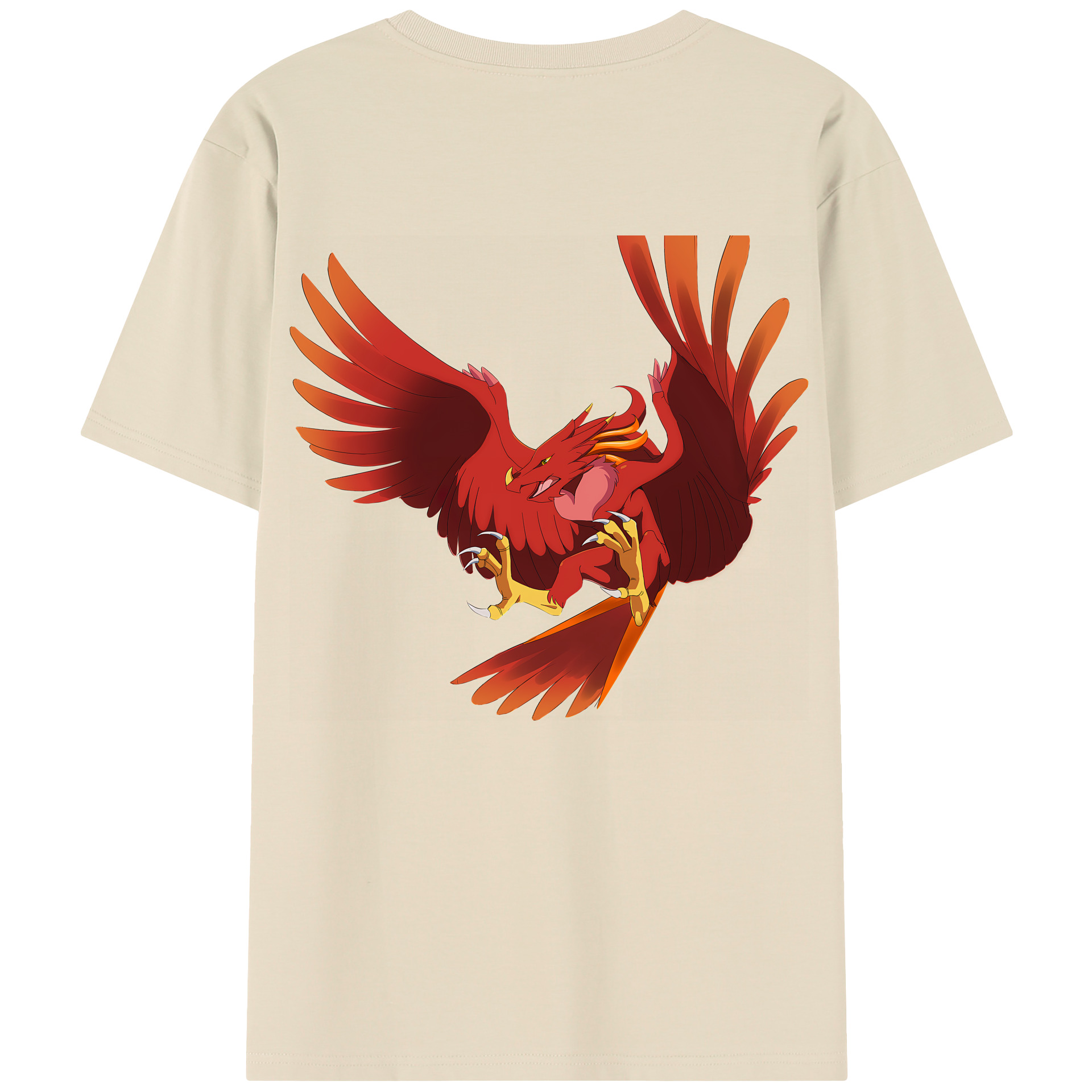 （画像用） Digimon デジタルモンスター/デジモン 綿100％半袖Tシャツ（背面プリント）
