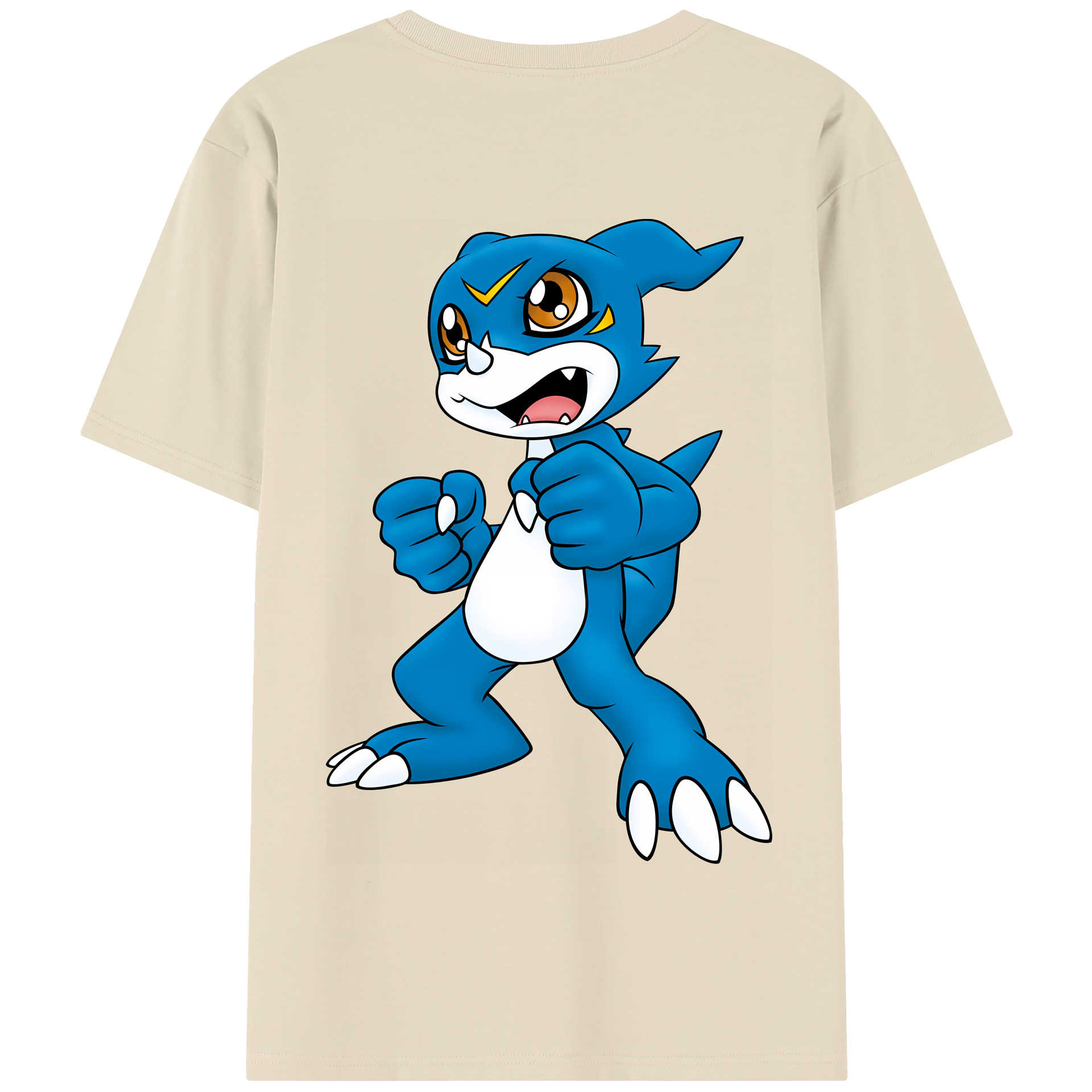 （画像用） Digimon デジタルモンスター/デジモン 綿100％半袖Tシャツ（背面プリント）