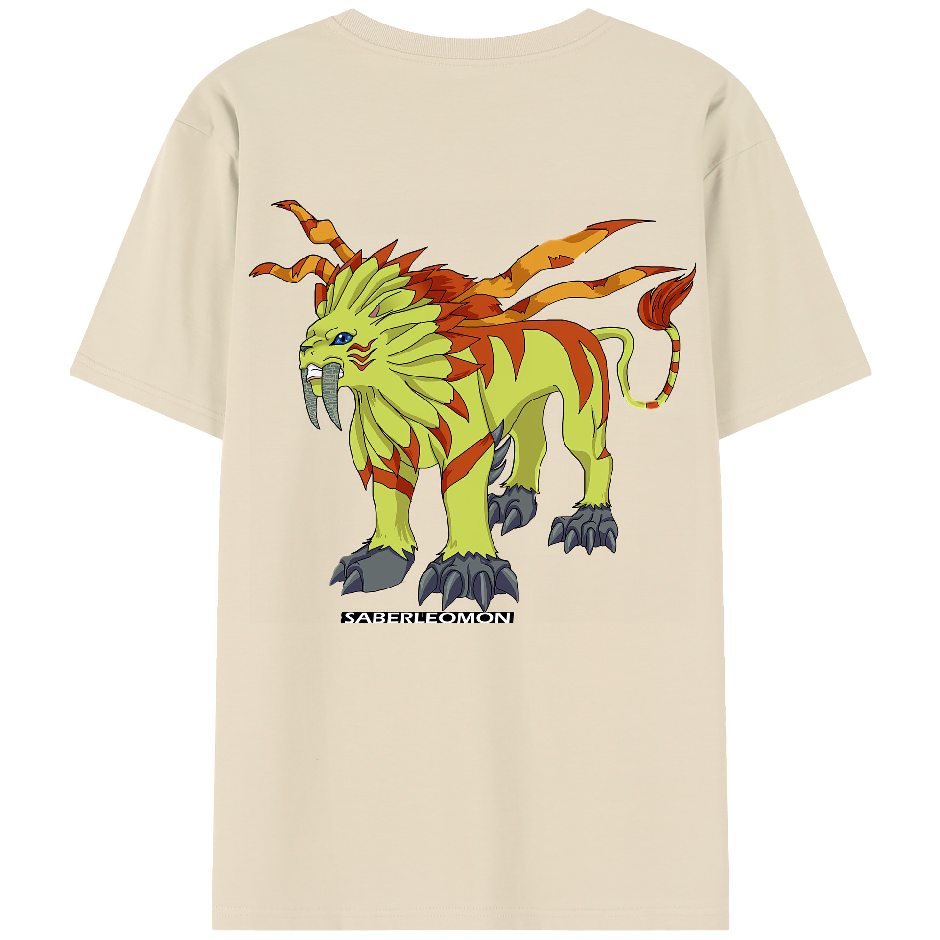 （画像用） Digimon デジタルモンスター/デジモン 綿100％半袖Tシャツ（背面プリント）