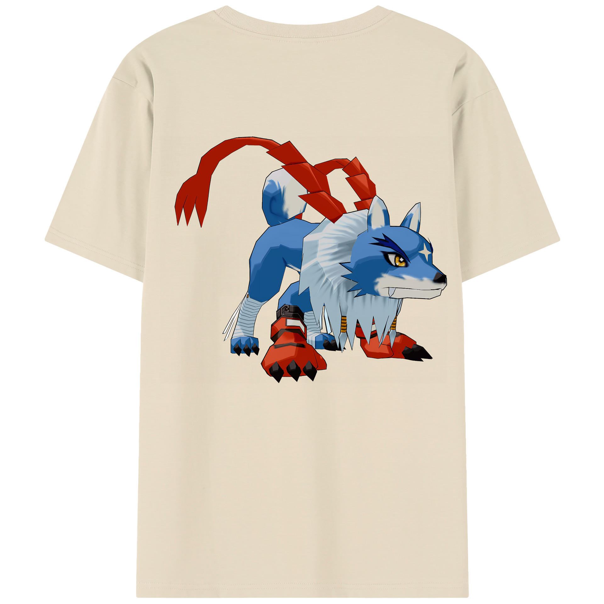 （画像用） Digimon デジタルモンスター/デジモン 綿100％半袖Tシャツ（背面プリント）