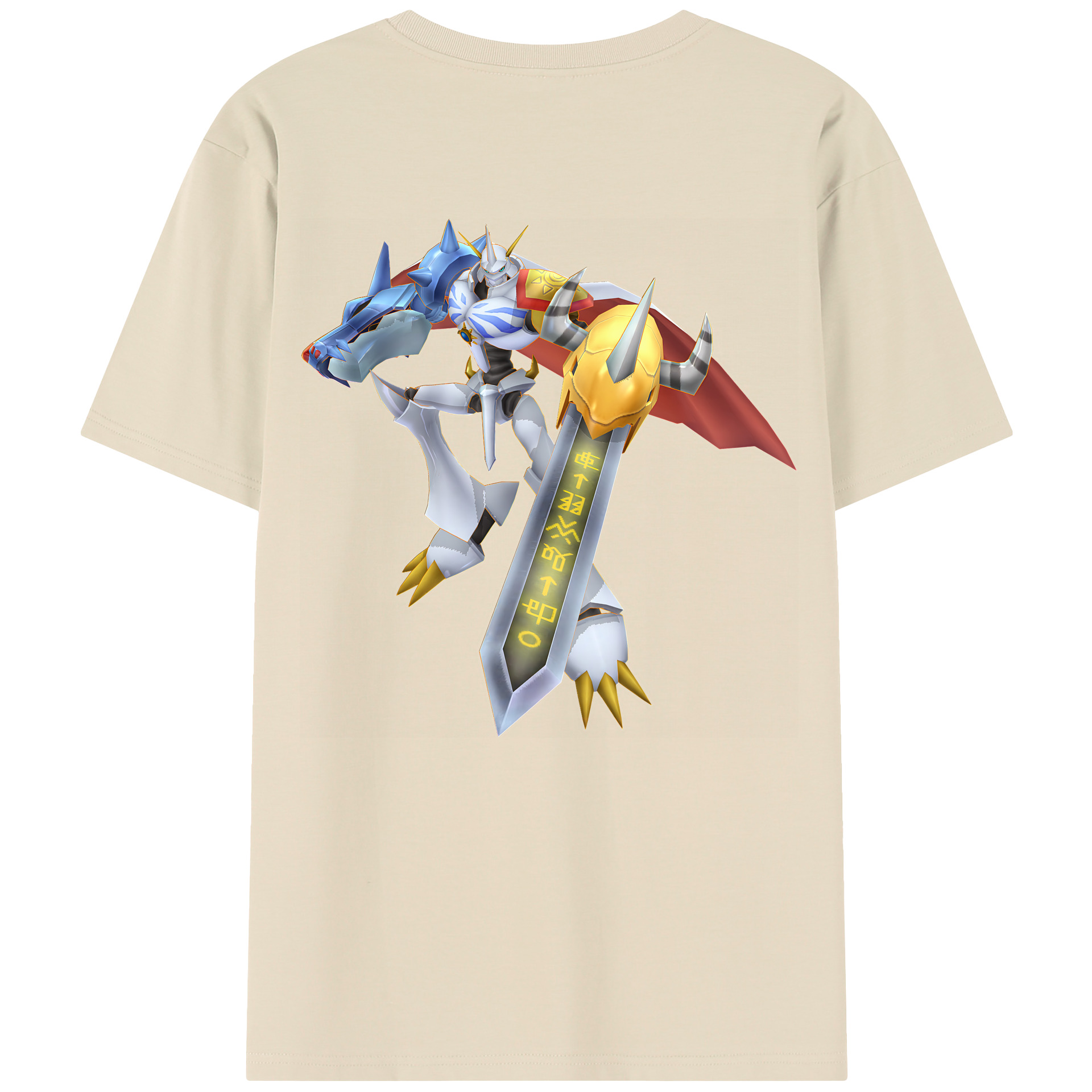 （画像用） Digimon デジタルモンスター/デジモン 綿100％半袖Tシャツ（背面プリント）