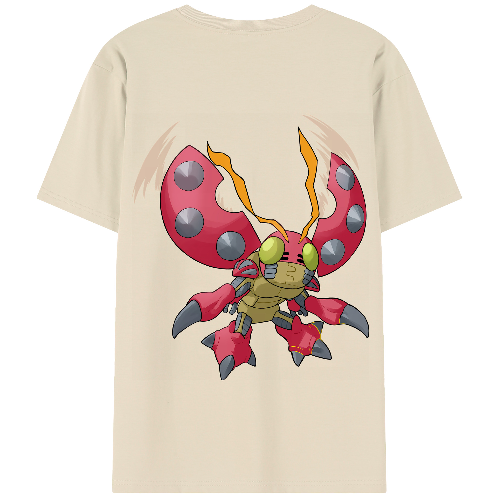 （画像用） Digimon デジタルモンスター/デジモン 綿100％半袖Tシャツ（背面プリント）