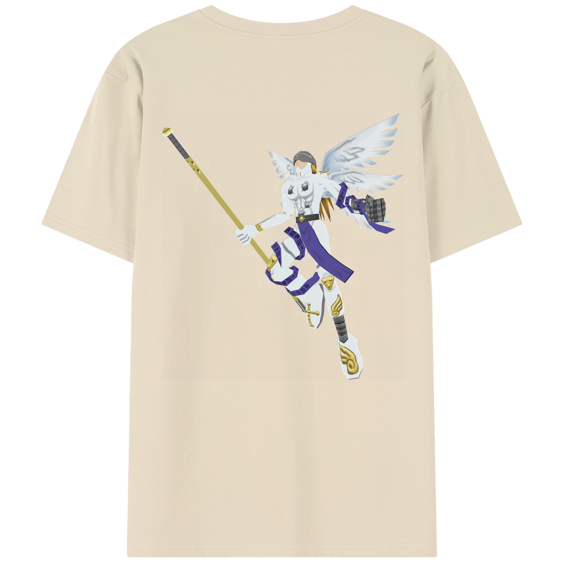 （画像用） Digimon デジタルモンスター/デジモン 綿100％半袖Tシャツ（背面プリント）