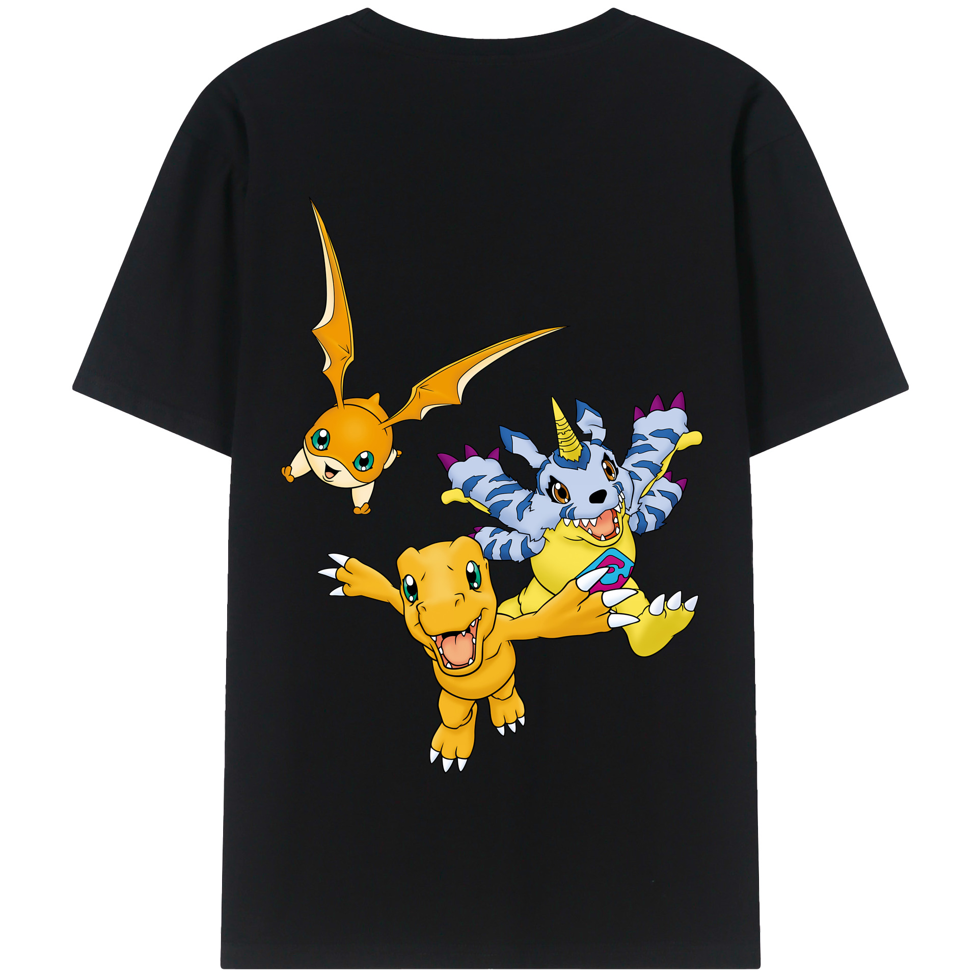 （画像用） Digimon デジタルモンスター/デジモン 綿100％半袖Tシャツ（背面プリント）