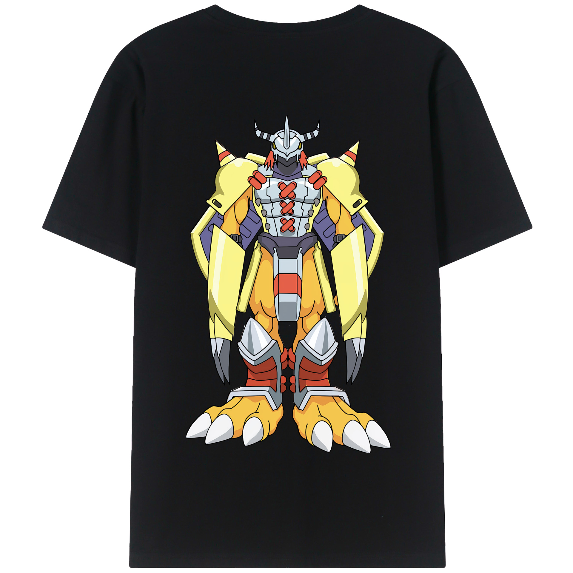 （画像用） Digimon デジタルモンスター/デジモン 綿100％半袖Tシャツ（背面プリント）