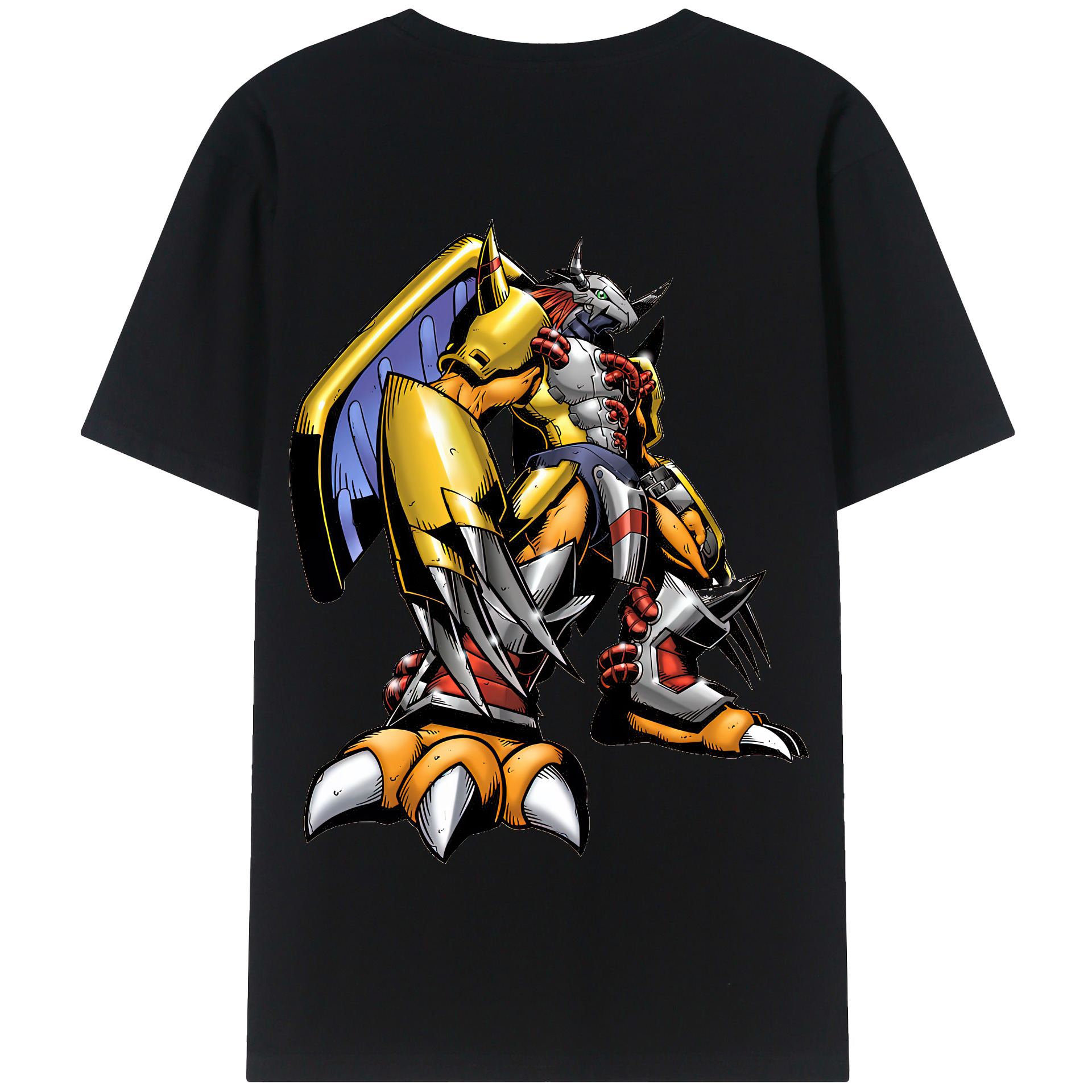（画像用） Digimon デジタルモンスター/デジモン 綿100％半袖Tシャツ（背面プリント）