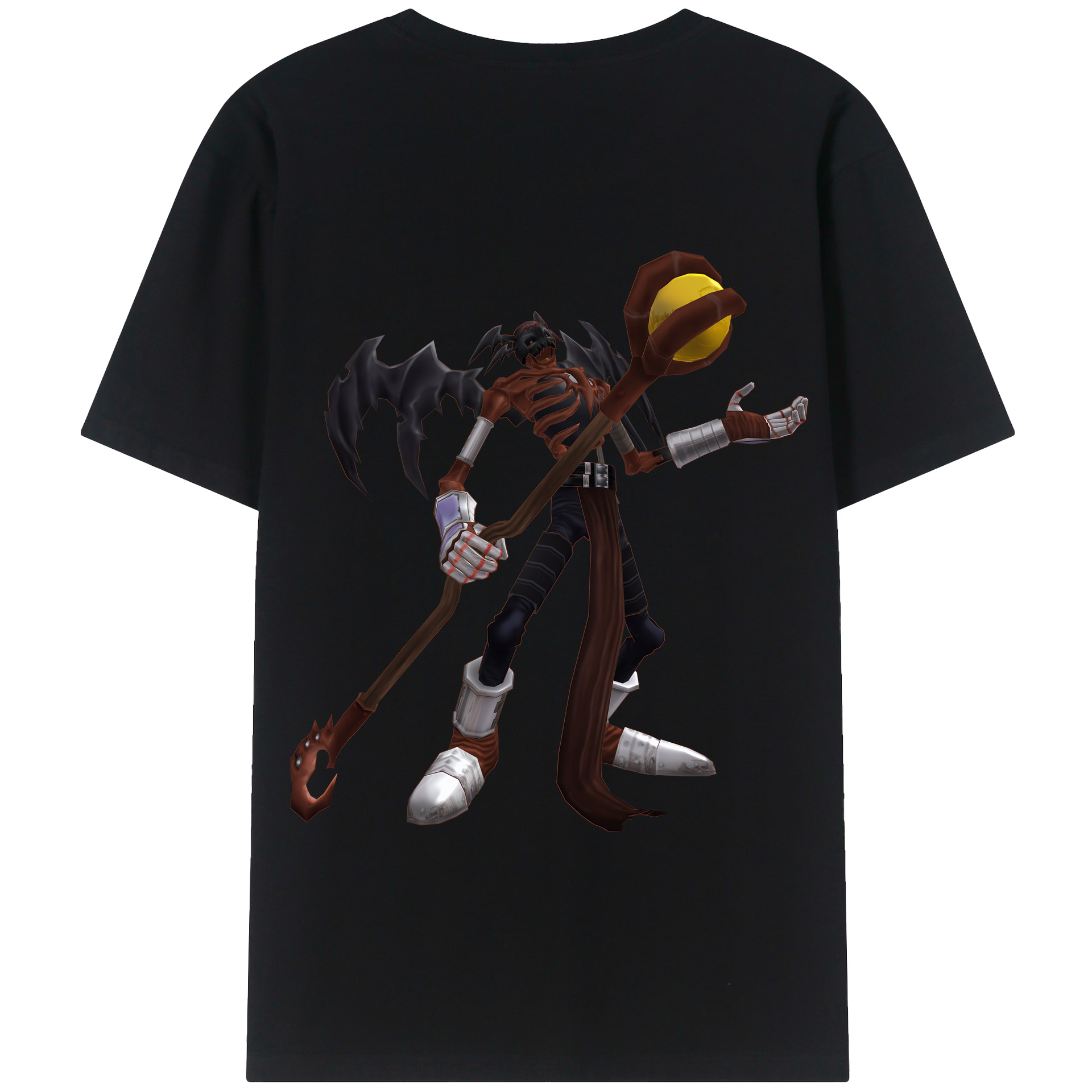 （画像用） Digimon デジタルモンスター/デジモン 綿100％半袖Tシャツ（背面プリント）