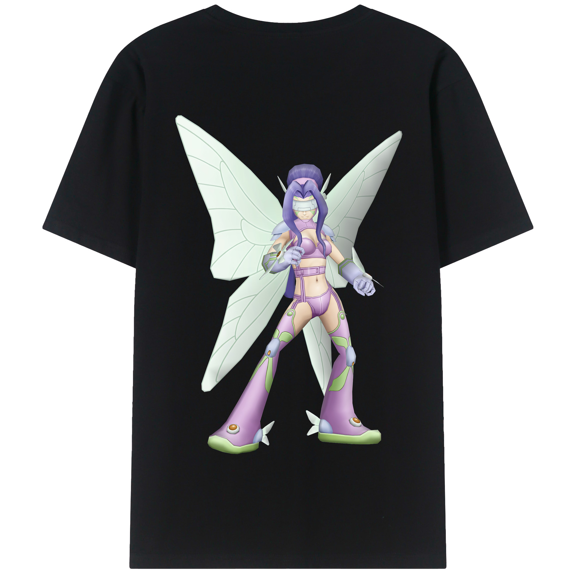 （画像用） Digimon デジタルモンスター/デジモン 綿100％半袖Tシャツ（背面プリント）