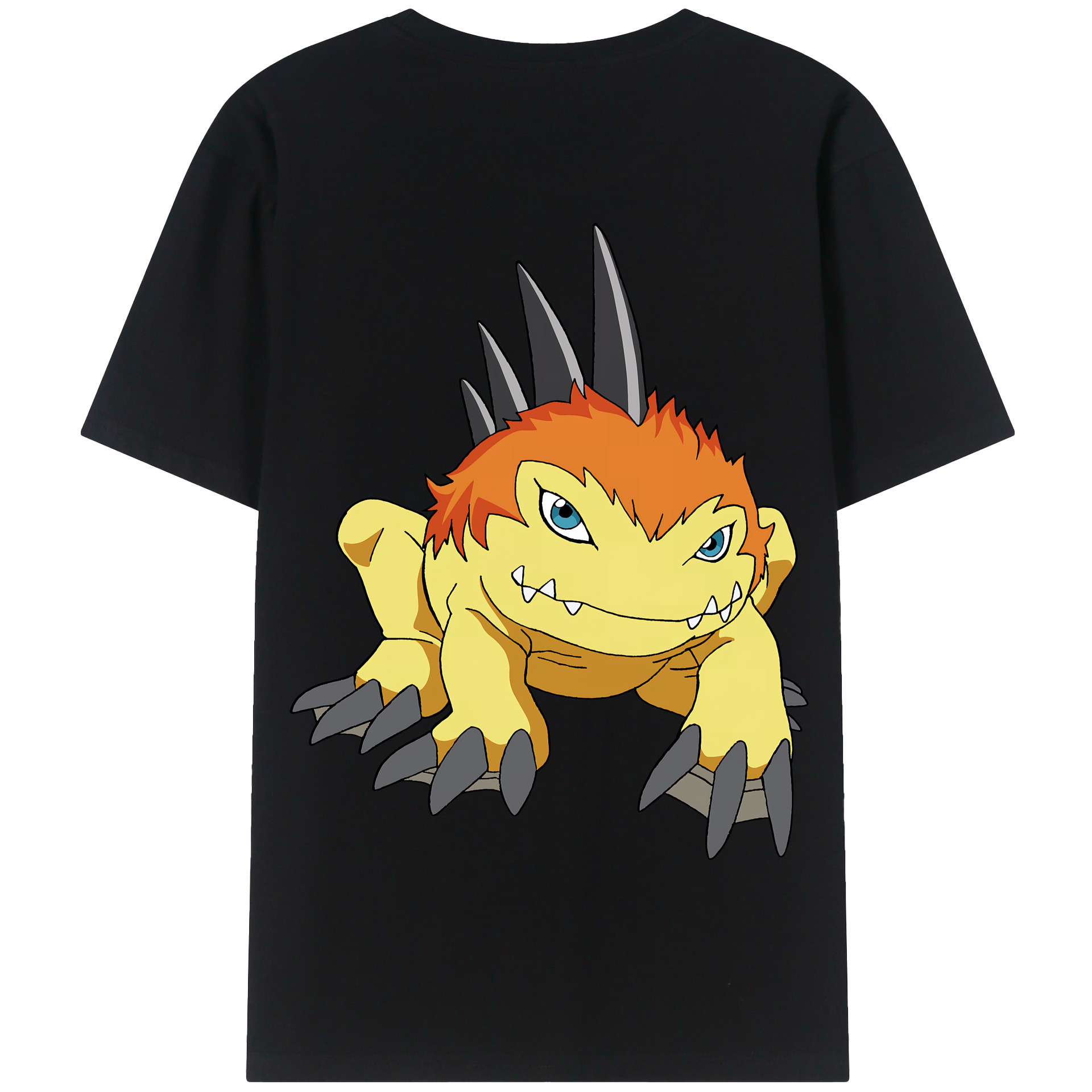 （画像用） Digimon デジタルモンスター/デジモン 綿100％半袖Tシャツ（背面プリント）