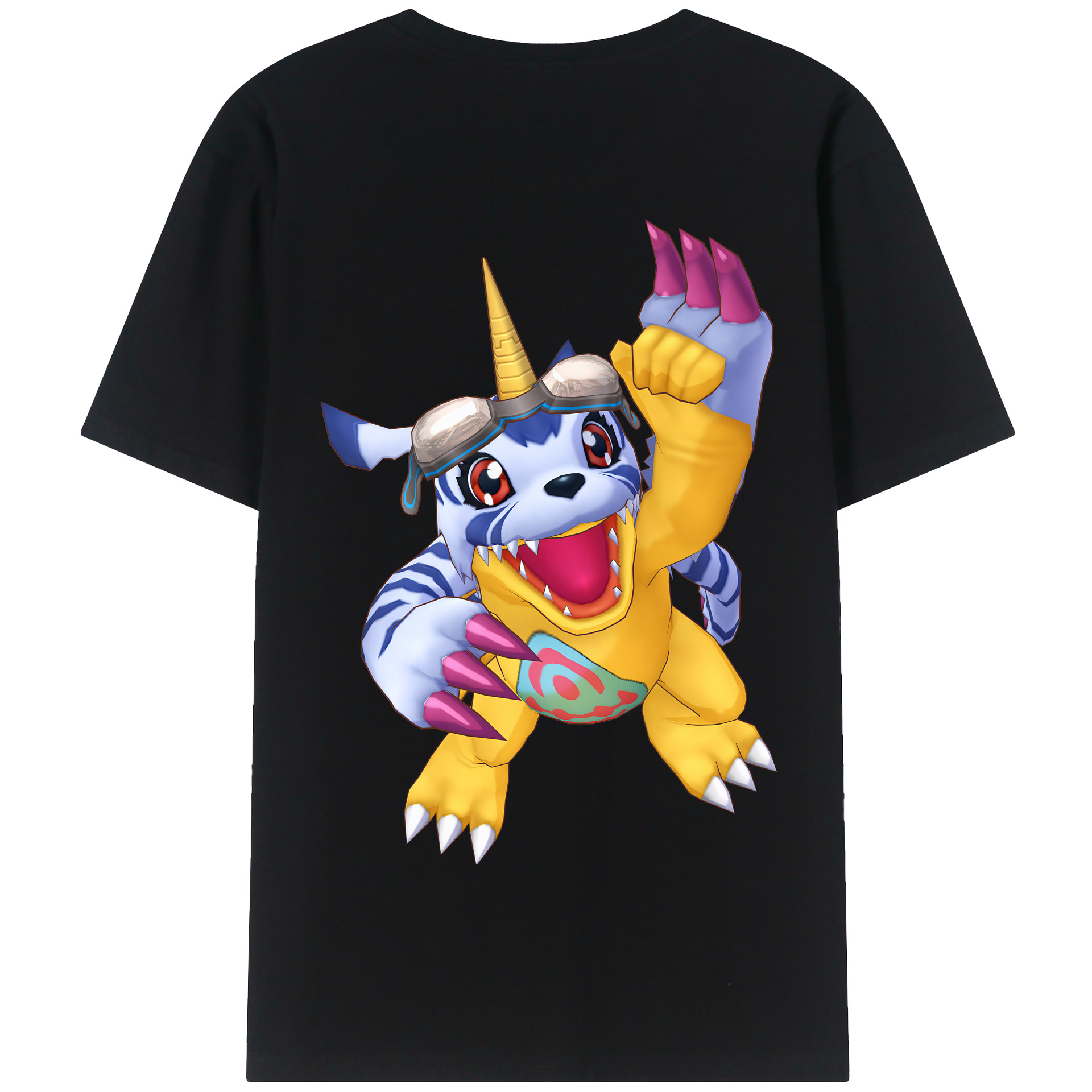 （画像用） Digimon デジタルモンスター/デジモン 綿100％半袖Tシャツ（背面プリント）