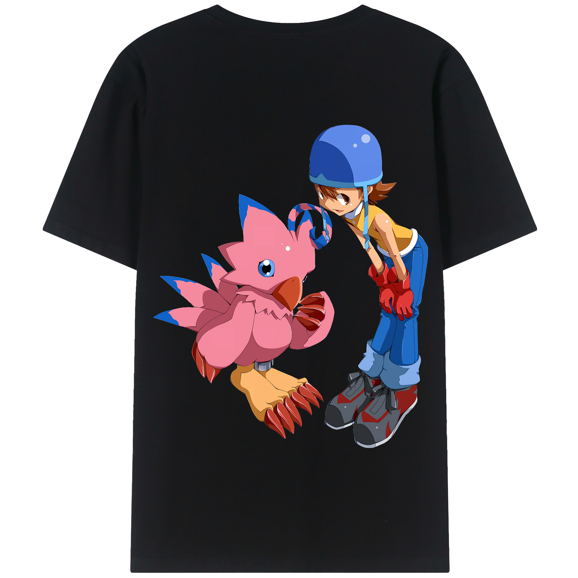 （画像用） Digimon デジタルモンスター/デジモン 綿100％半袖Tシャツ（背面プリント）