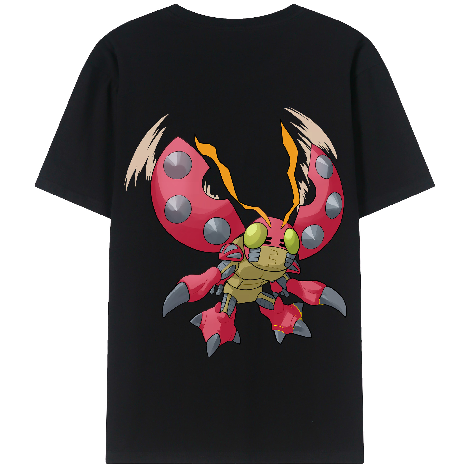 （画像用） Digimon デジタルモンスター/デジモン 綿100％半袖Tシャツ（背面プリント）