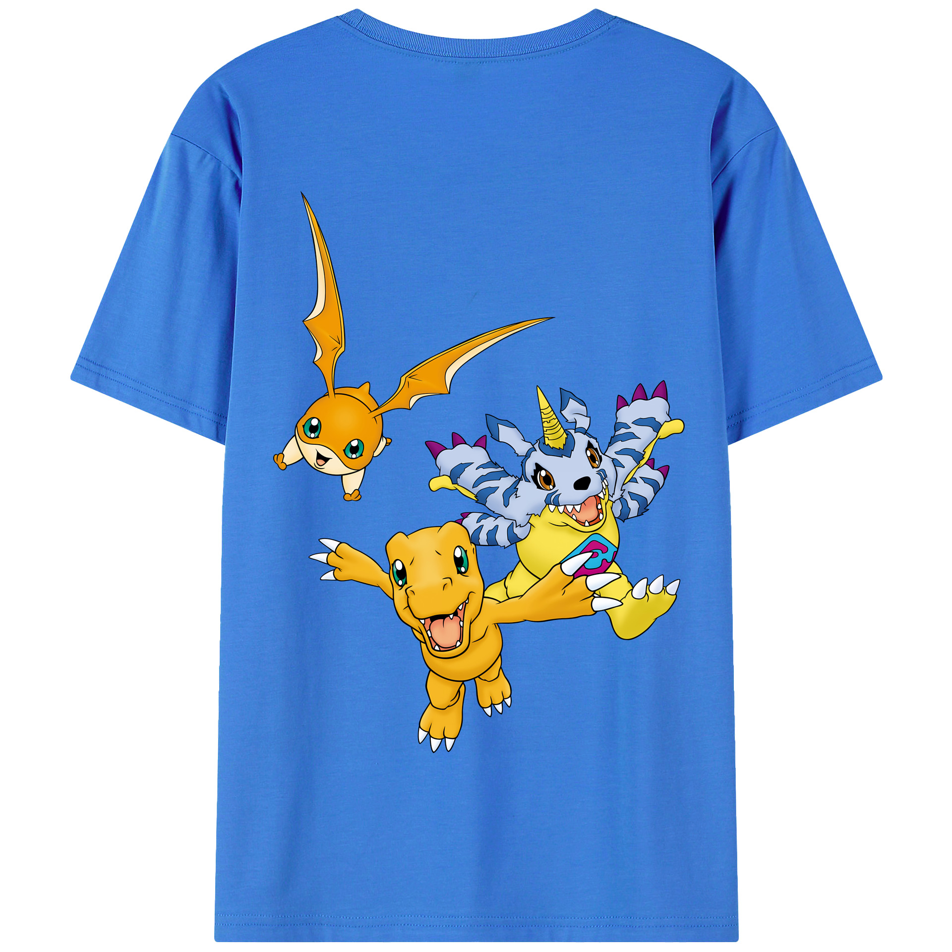 （画像用） Digimon デジタルモンスター/デジモン 綿100％半袖Tシャツ（背面プリント）