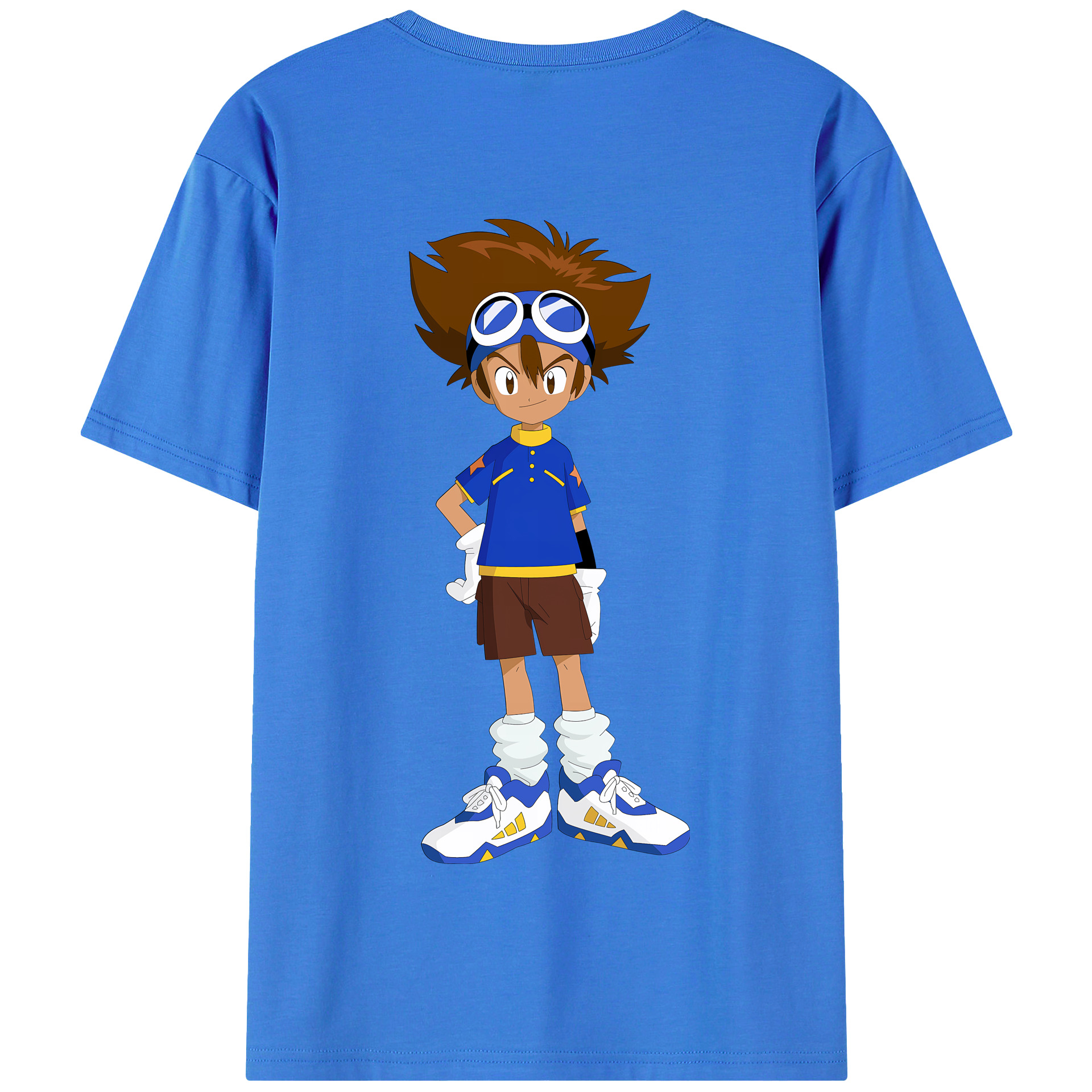 （画像用） Digimon デジタルモンスター/デジモン 綿100％半袖Tシャツ（背面プリント）