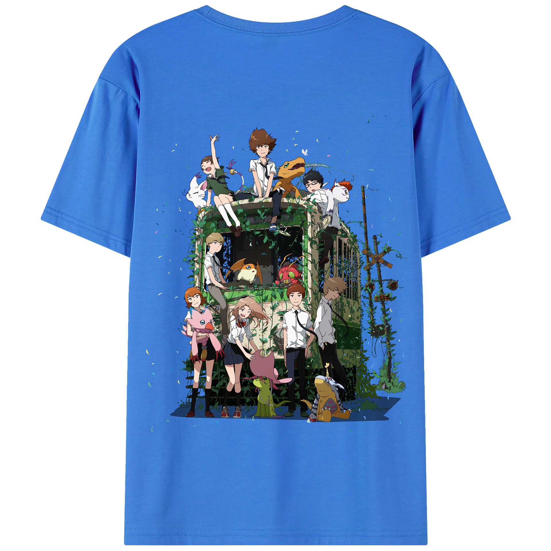 （画像用） Digimon デジタルモンスター/デジモン 綿100％半袖Tシャツ（背面プリント）