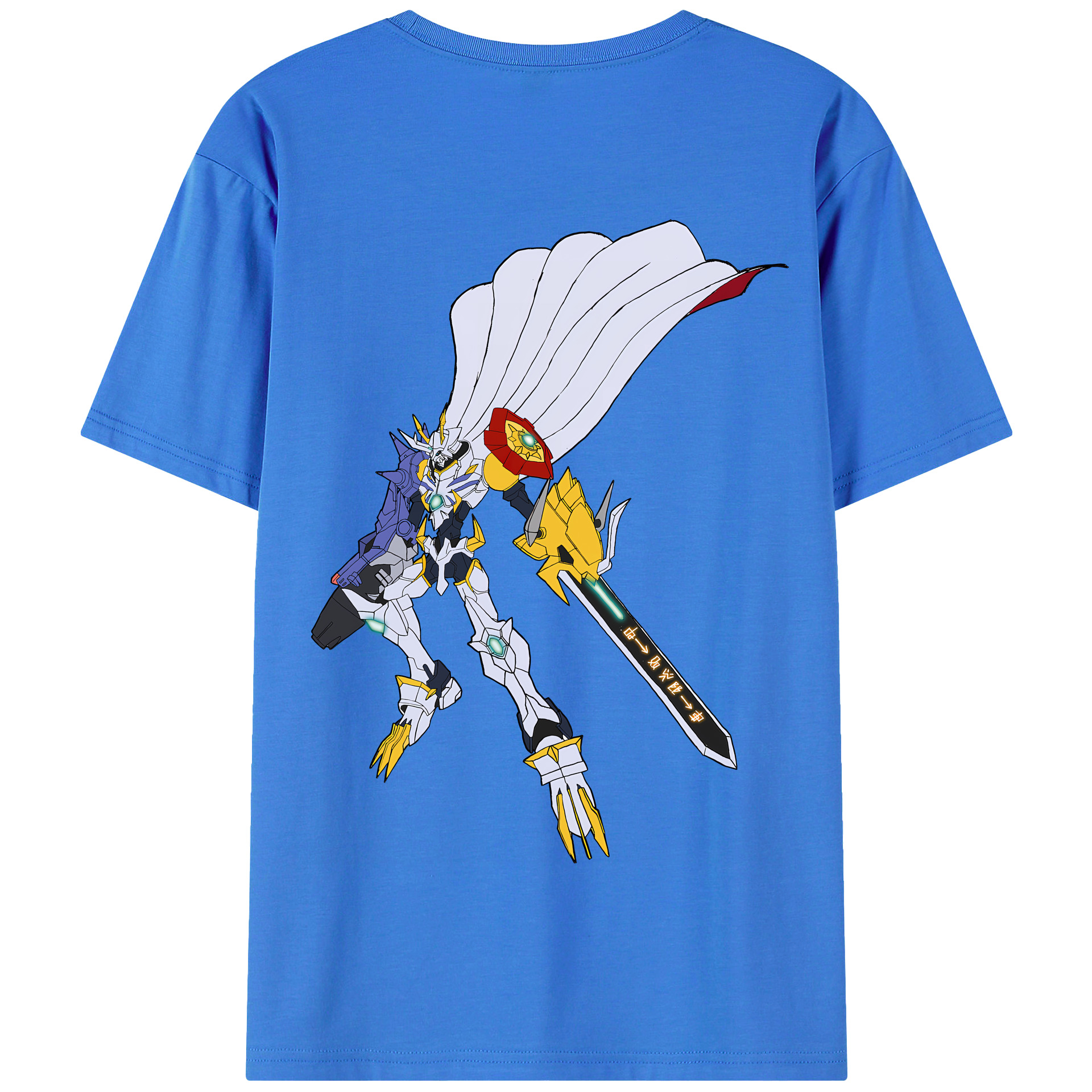 （画像用） Digimon デジタルモンスター/デジモン 綿100％半袖Tシャツ（背面プリント）