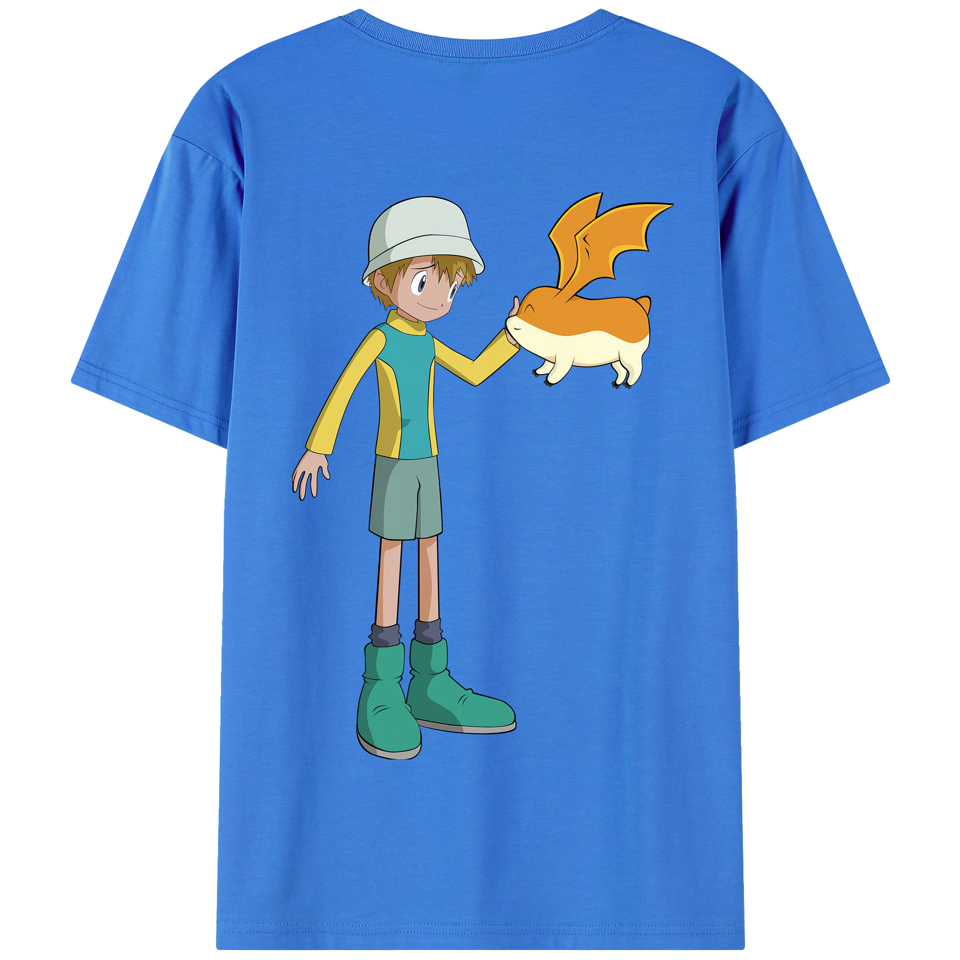 （画像用） Digimon デジタルモンスター/デジモン 綿100％半袖Tシャツ（背面プリント）