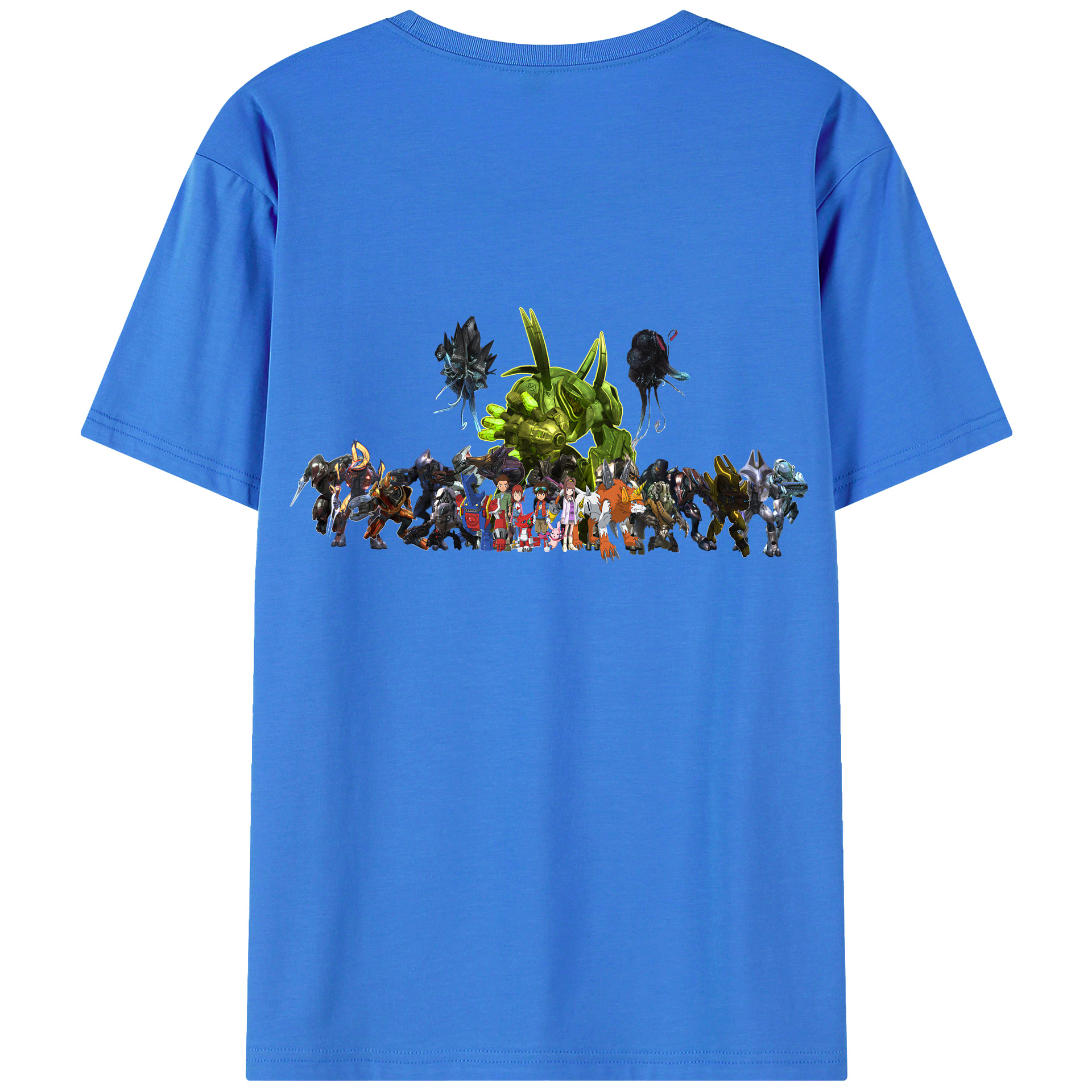 （画像用） Digimon デジタルモンスター/デジモン 綿100％半袖Tシャツ（背面プリント）