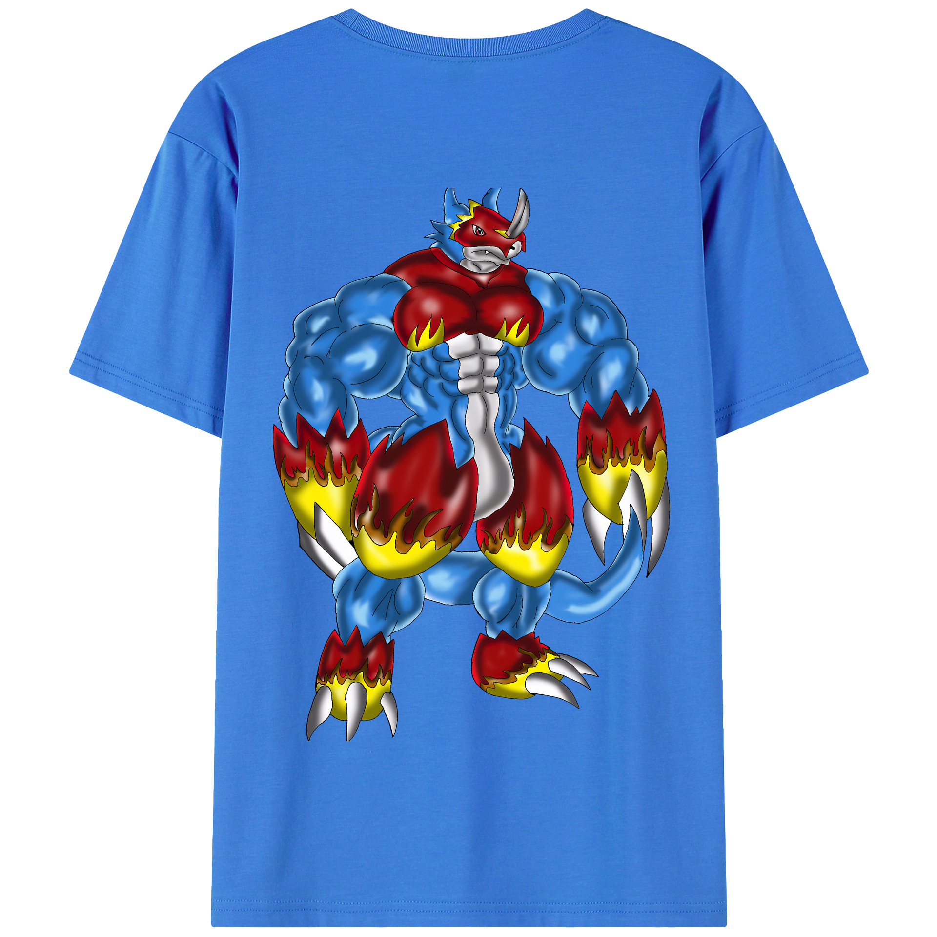 （画像用） Digimon デジタルモンスター/デジモン 綿100％半袖Tシャツ（背面プリント）