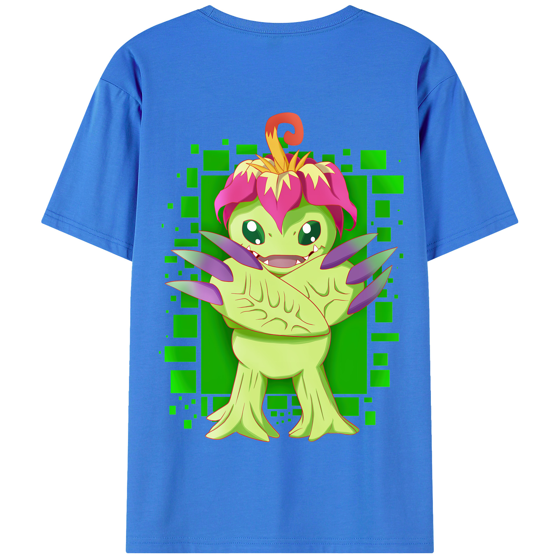 （画像用） Digimon デジタルモンスター/デジモン 綿100％半袖Tシャツ（背面プリント）