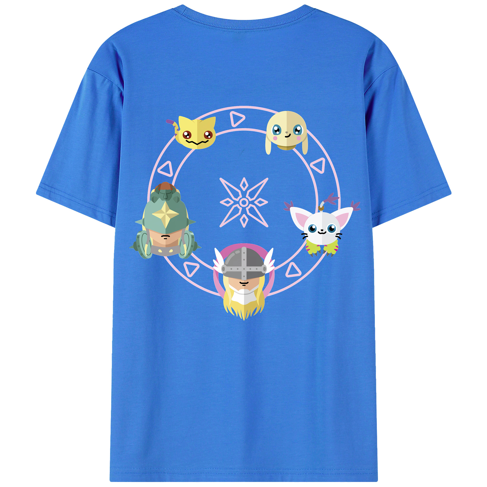 （画像用） Digimon デジタルモンスター/デジモン 綿100％半袖Tシャツ（背面プリント）