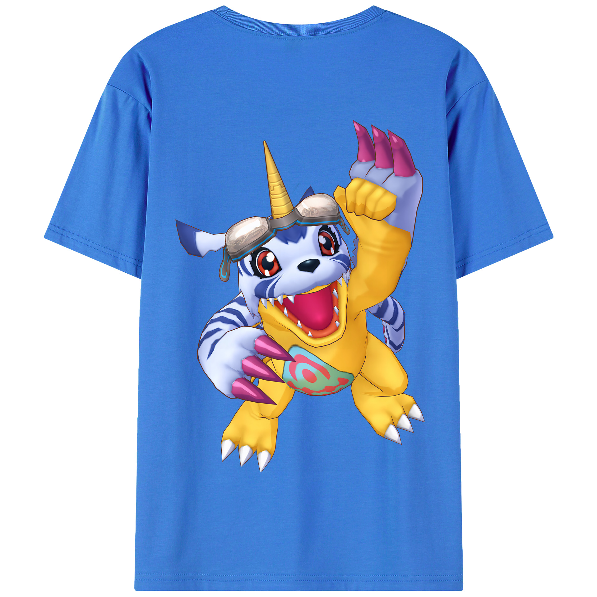 （画像用） Digimon デジタルモンスター/デジモン 綿100％半袖Tシャツ（背面プリント）