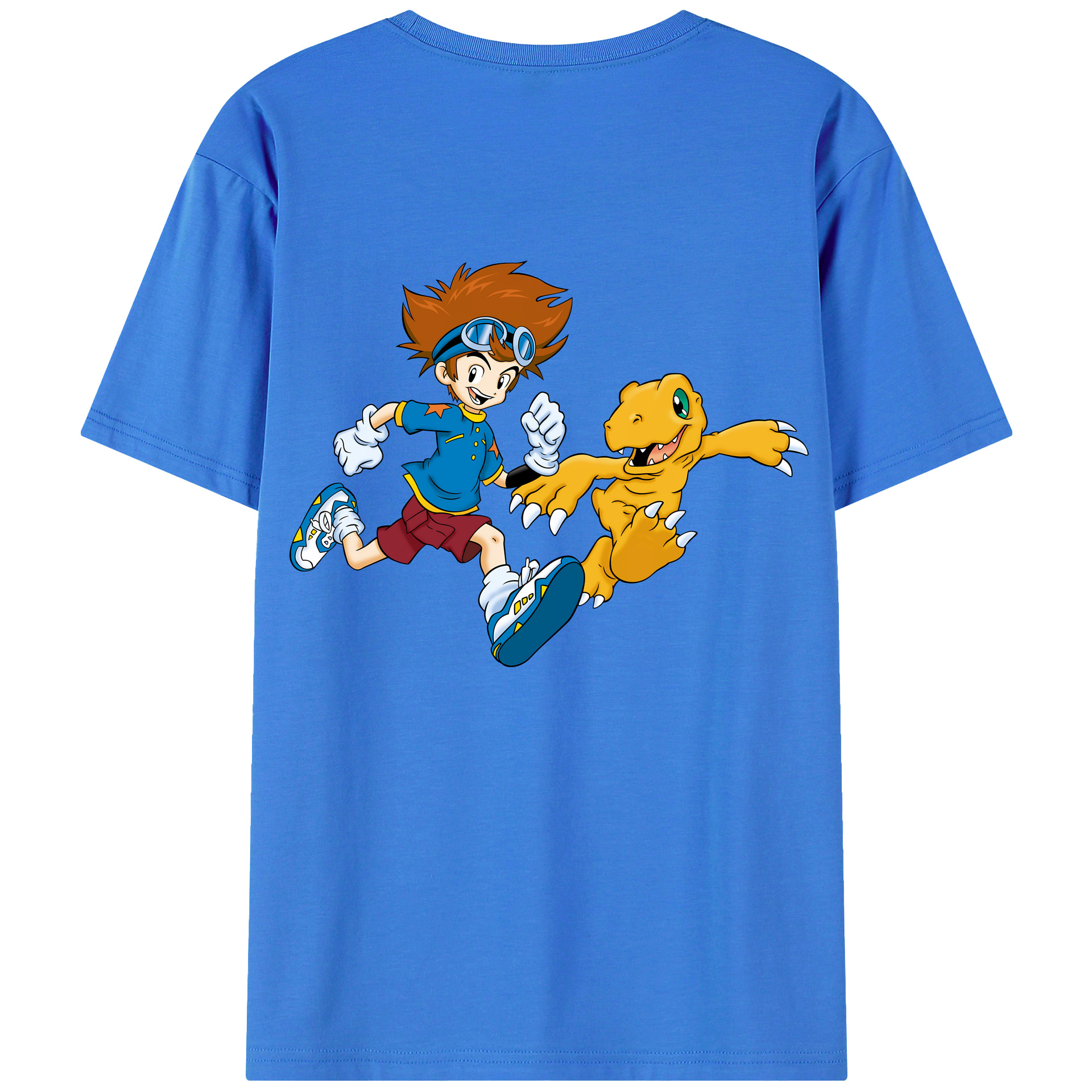 （画像用） Digimon デジタルモンスター/デジモン 綿100％半袖Tシャツ（背面プリント）