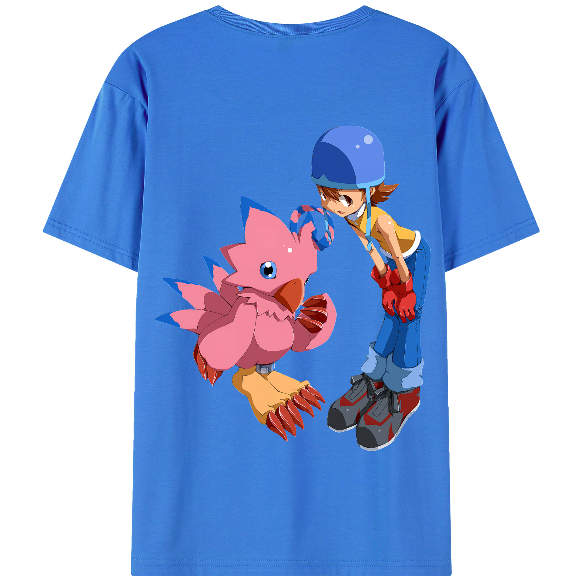 （画像用） Digimon デジタルモンスター/デジモン 綿100％半袖Tシャツ（背面プリント）
