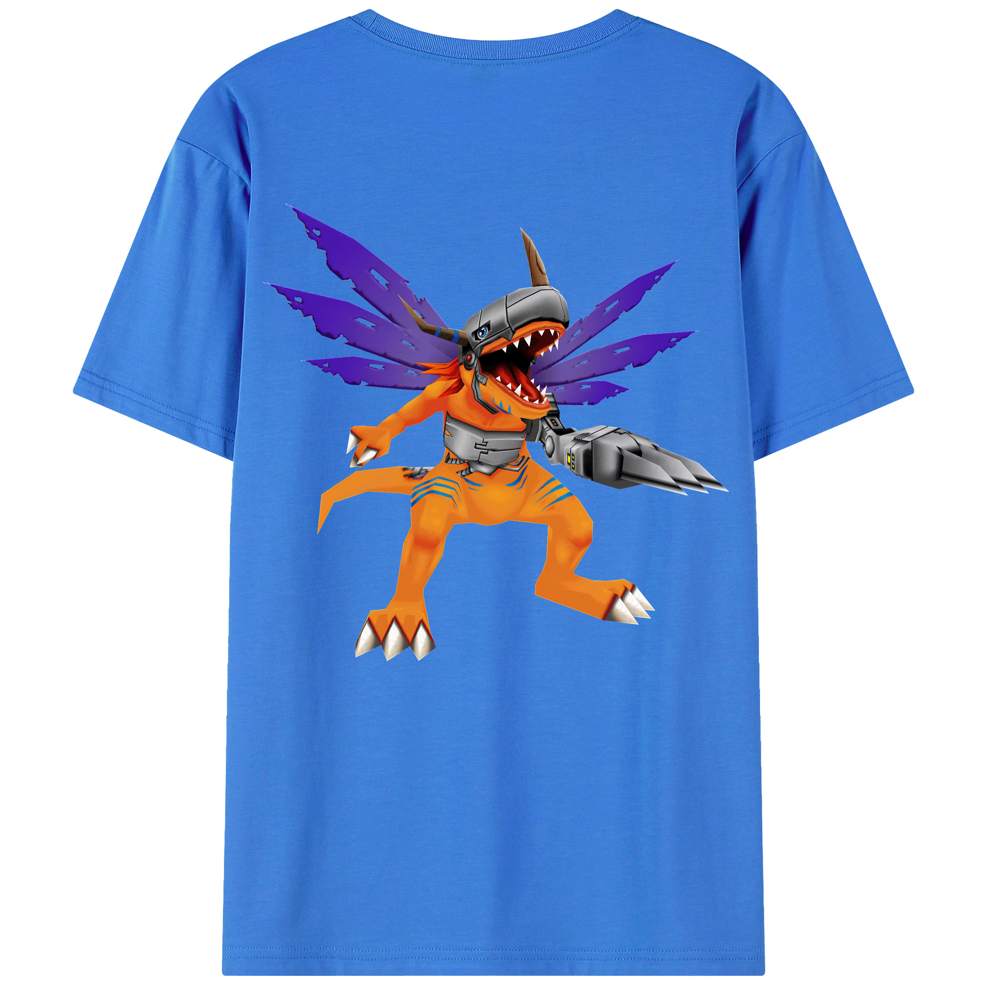 （画像用） Digimon デジタルモンスター/デジモン 綿100％半袖Tシャツ（背面プリント）