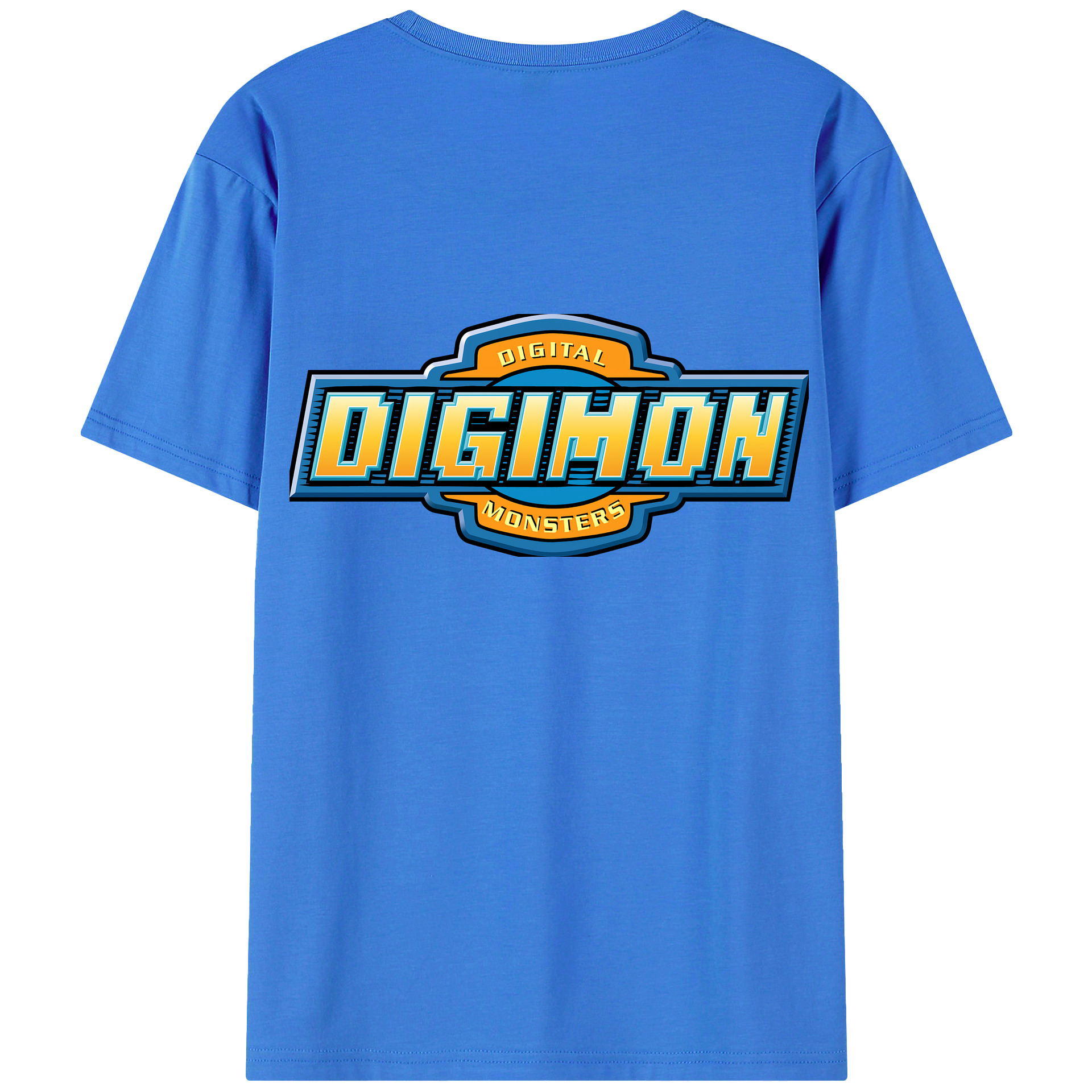 （画像用） Digimon デジタルモンスター/デジモン 綿100％半袖Tシャツ（背面プリント）
